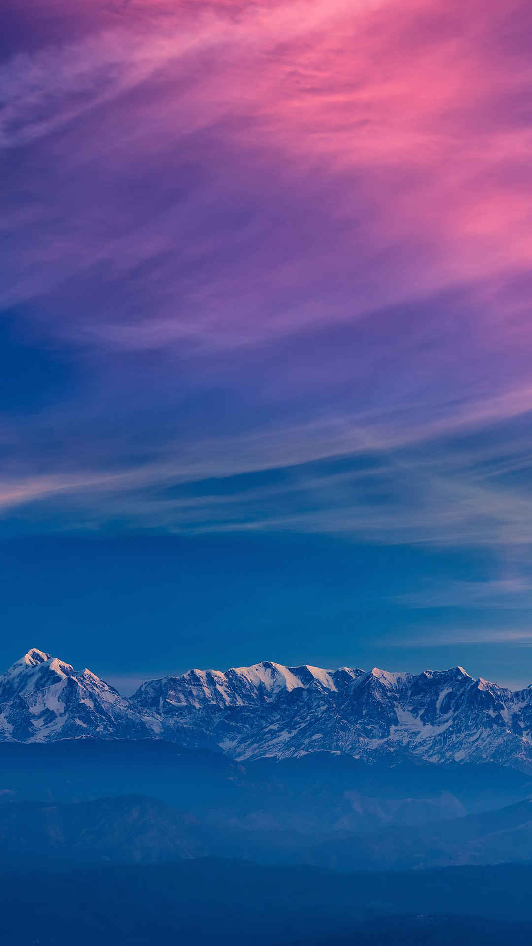 天空 雪山 山手机壁纸