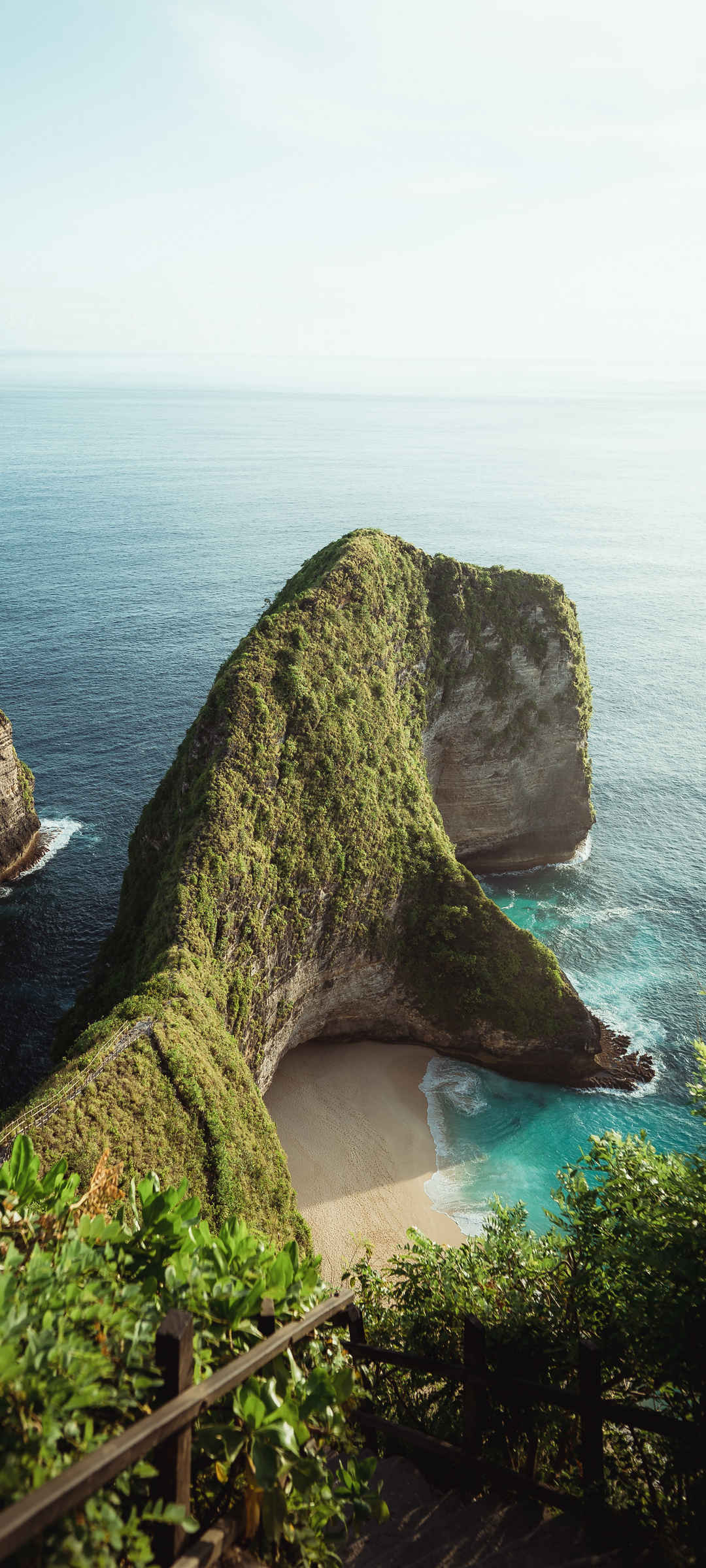 大海风景 海边 岩石 海滩 风景手机壁纸-