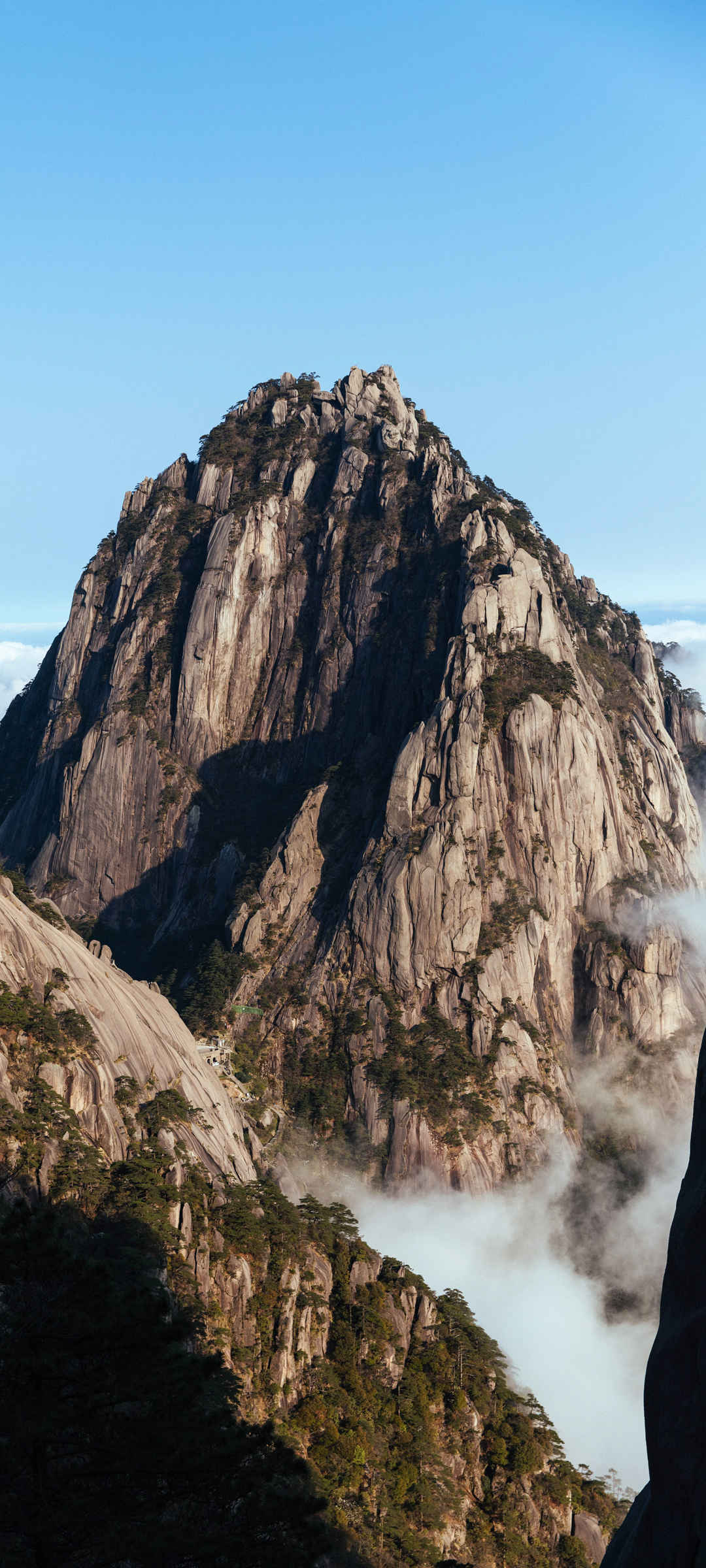 ʯͷɽ 天空 风景 手机壁纸