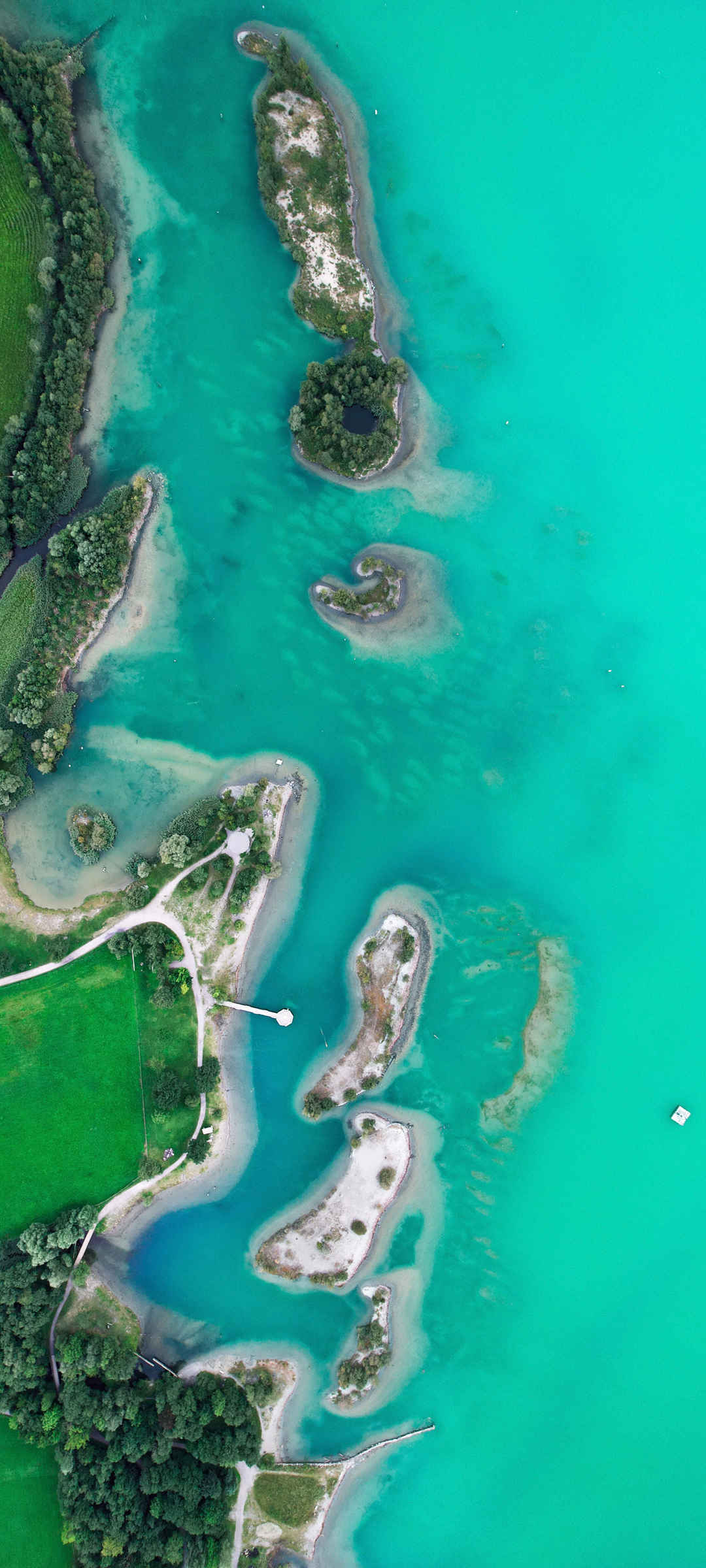 大海 海景 小岛 树 风景 手机 壁纸-