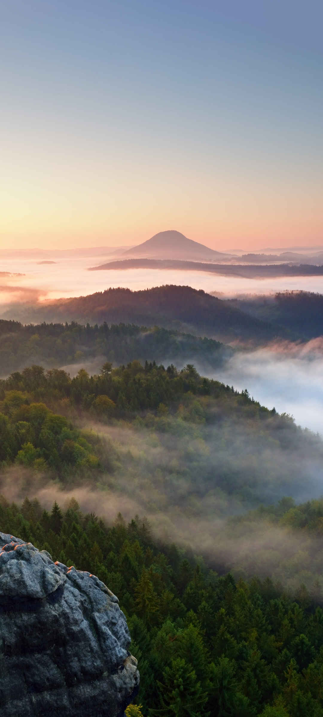 雾 天空 风景  壁纸