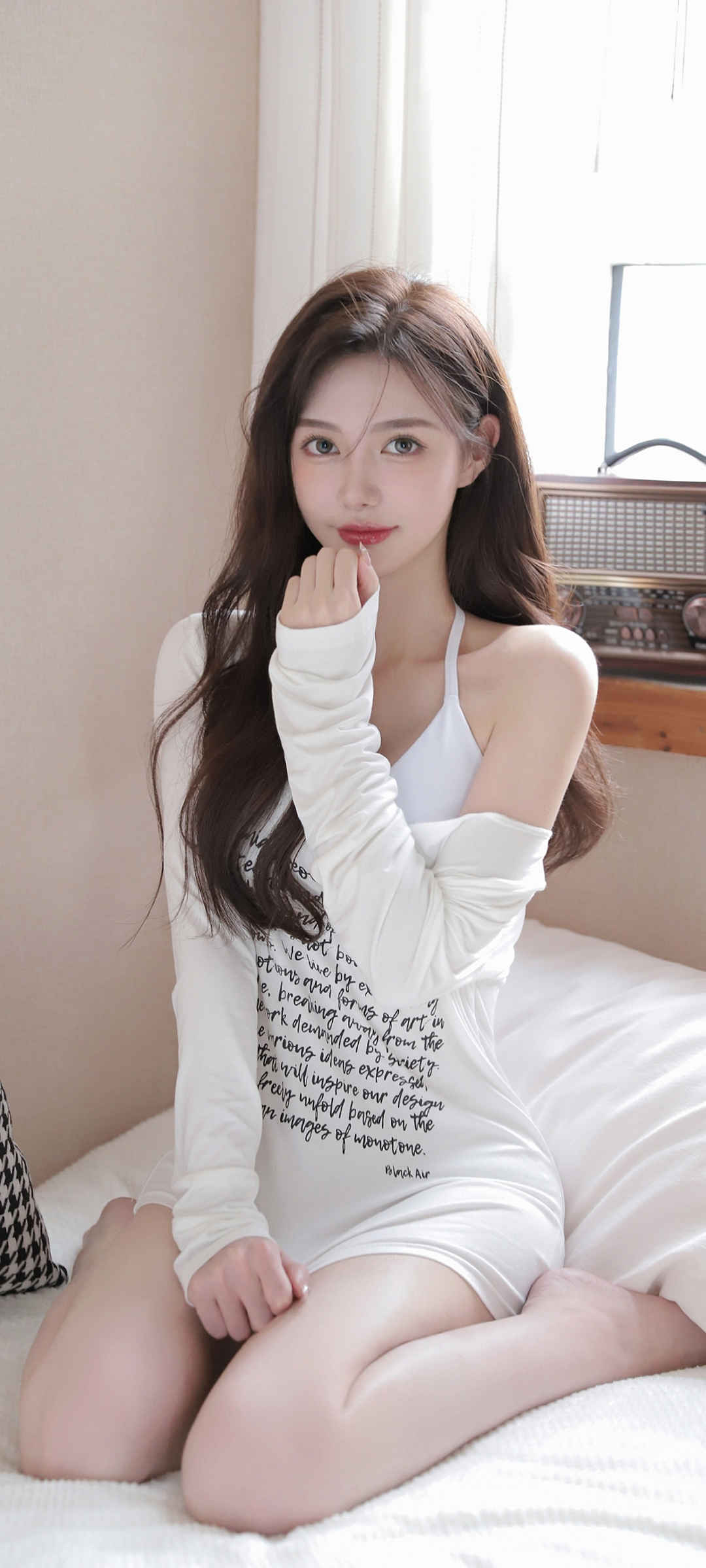 居家 靓丽 美女 少女心ins风壁纸图片-