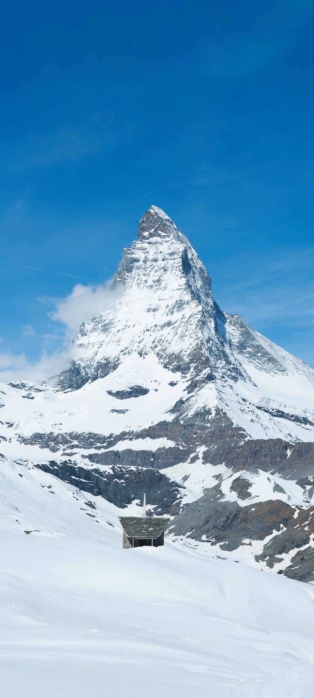 雪山高峰高清风景图壁纸-