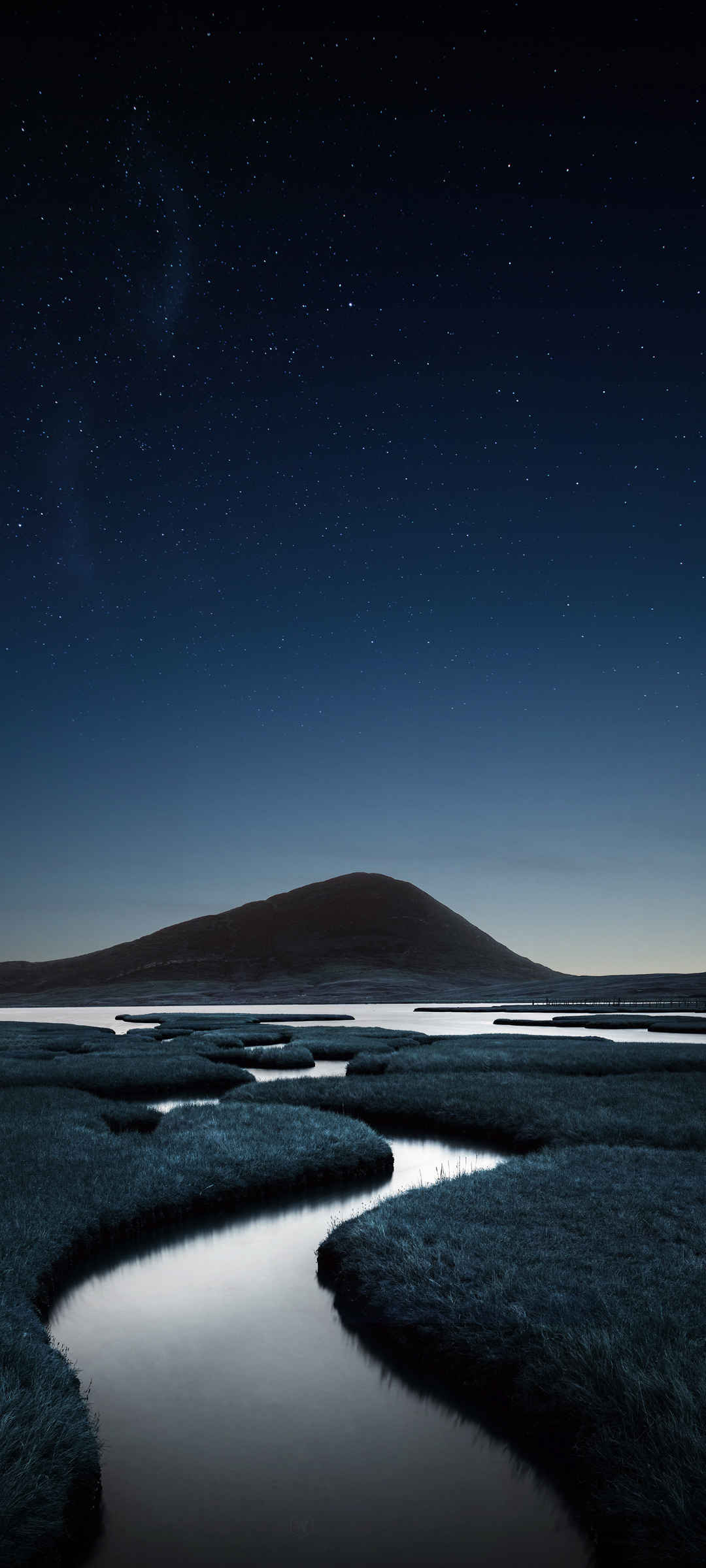 深色系 星空  河流 高清壁纸14寸