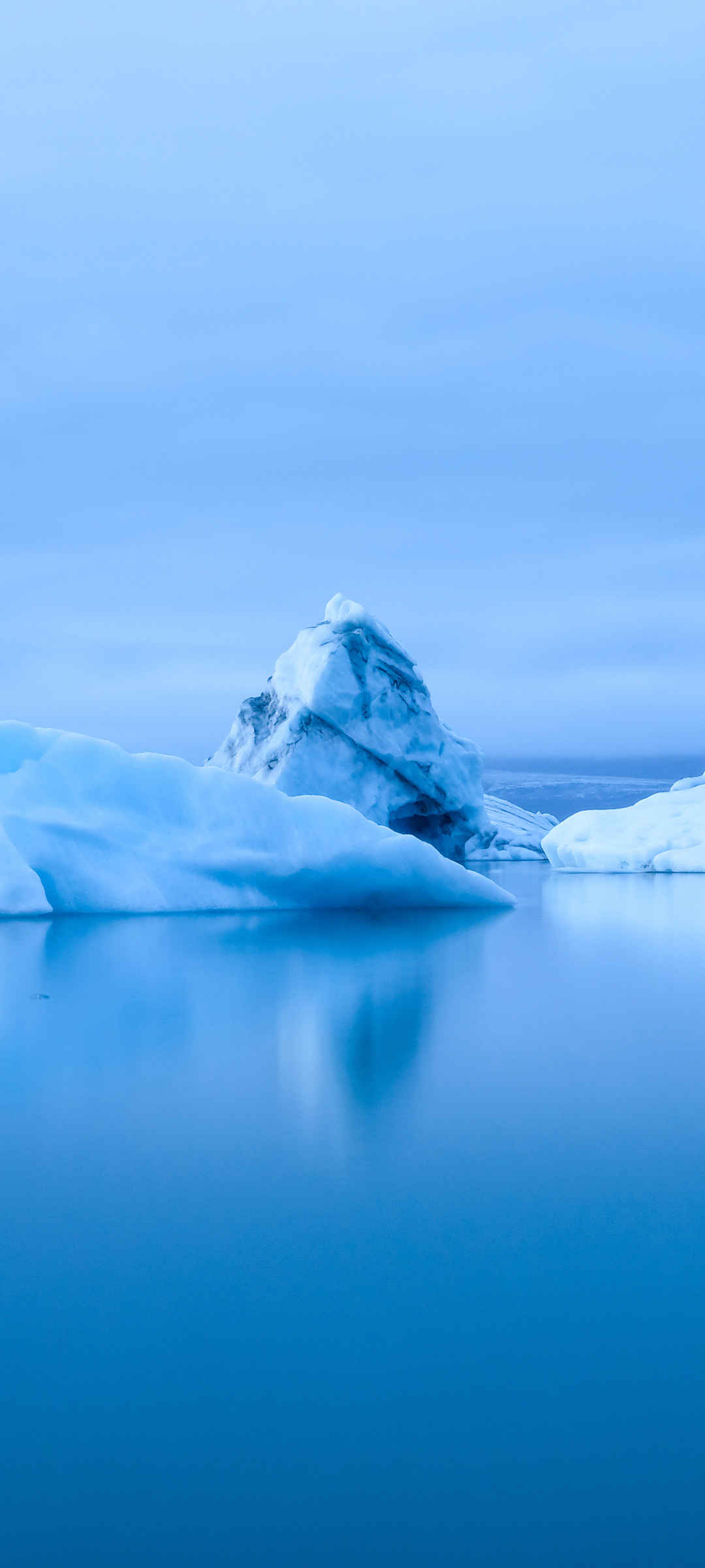 冰川雪景蓝色手机风景壁纸