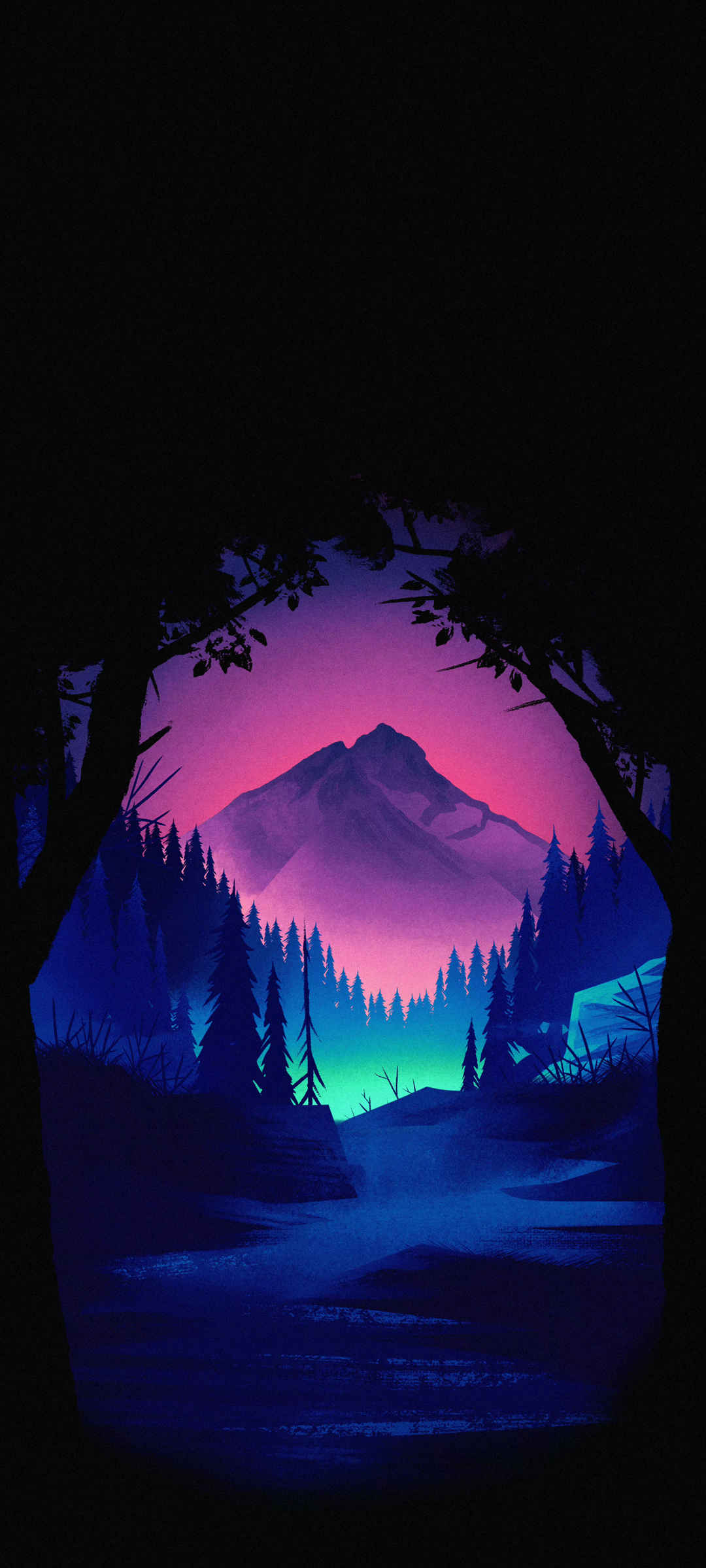 深色系风景