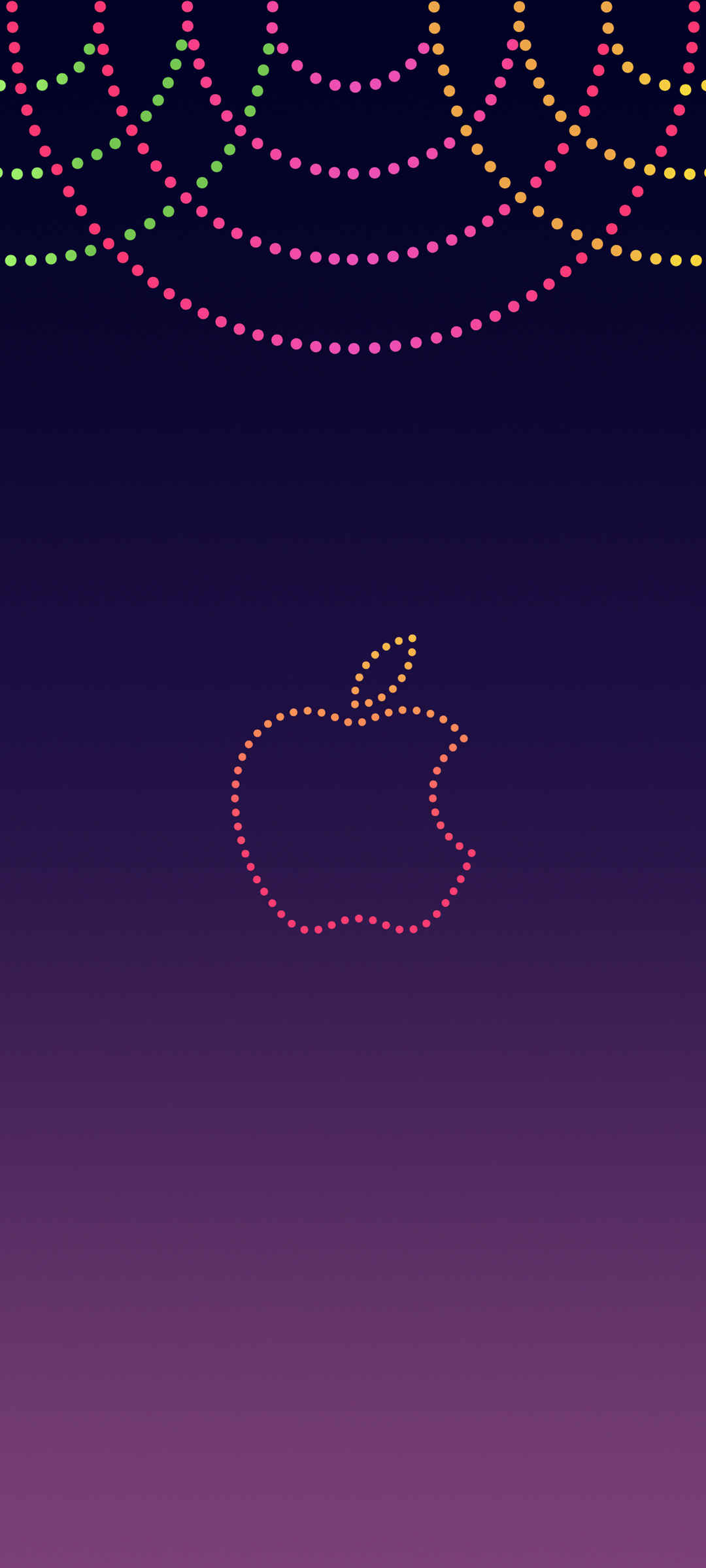 苹果 Apple Logo 暗色全屏壁纸-