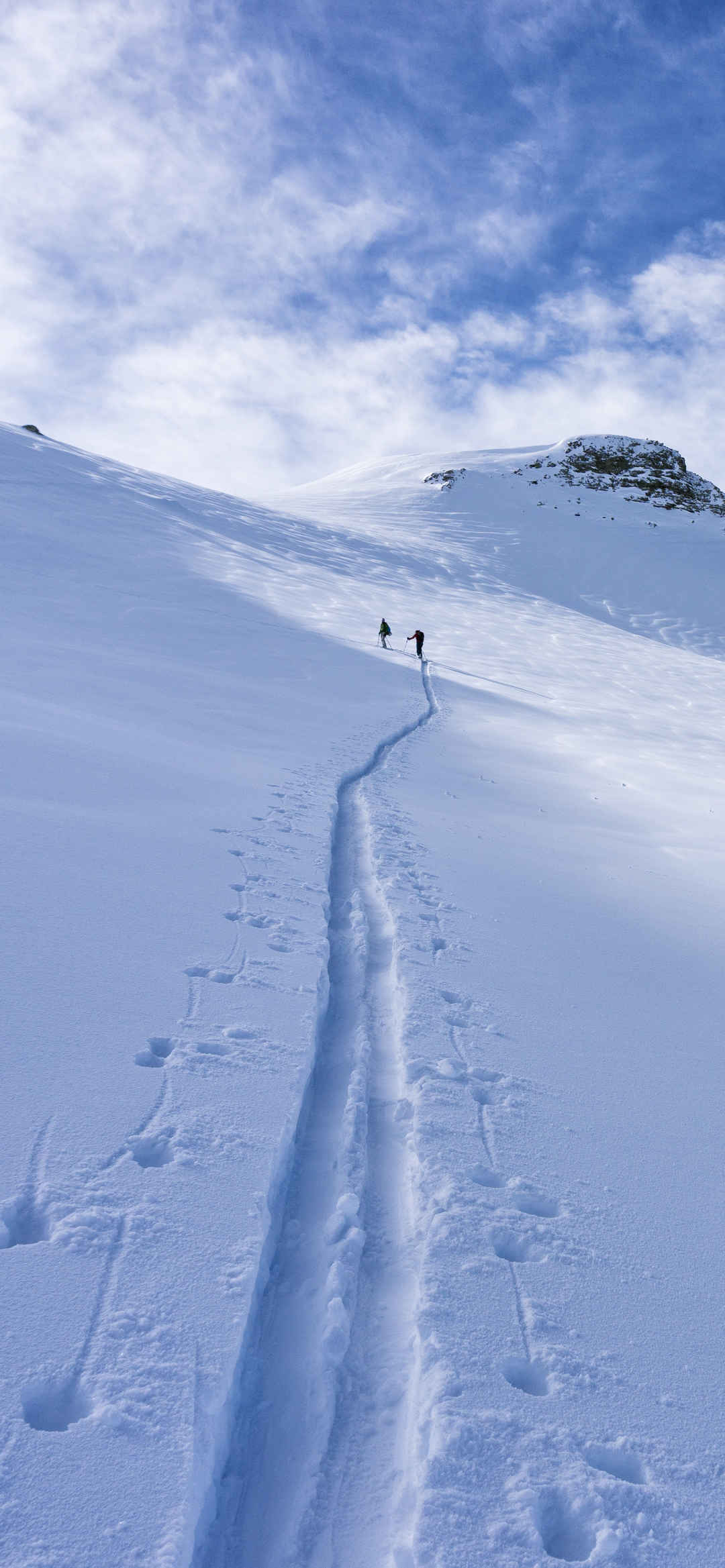 冬天 雪景 登山 4k全屏风景图片-