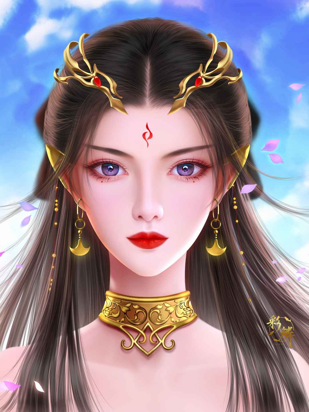 动漫同人美女性感插画手机壁纸 - tt98图片网