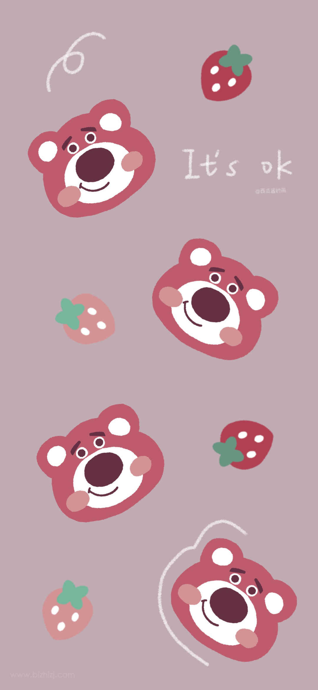 草莓熊iphone壁纸-