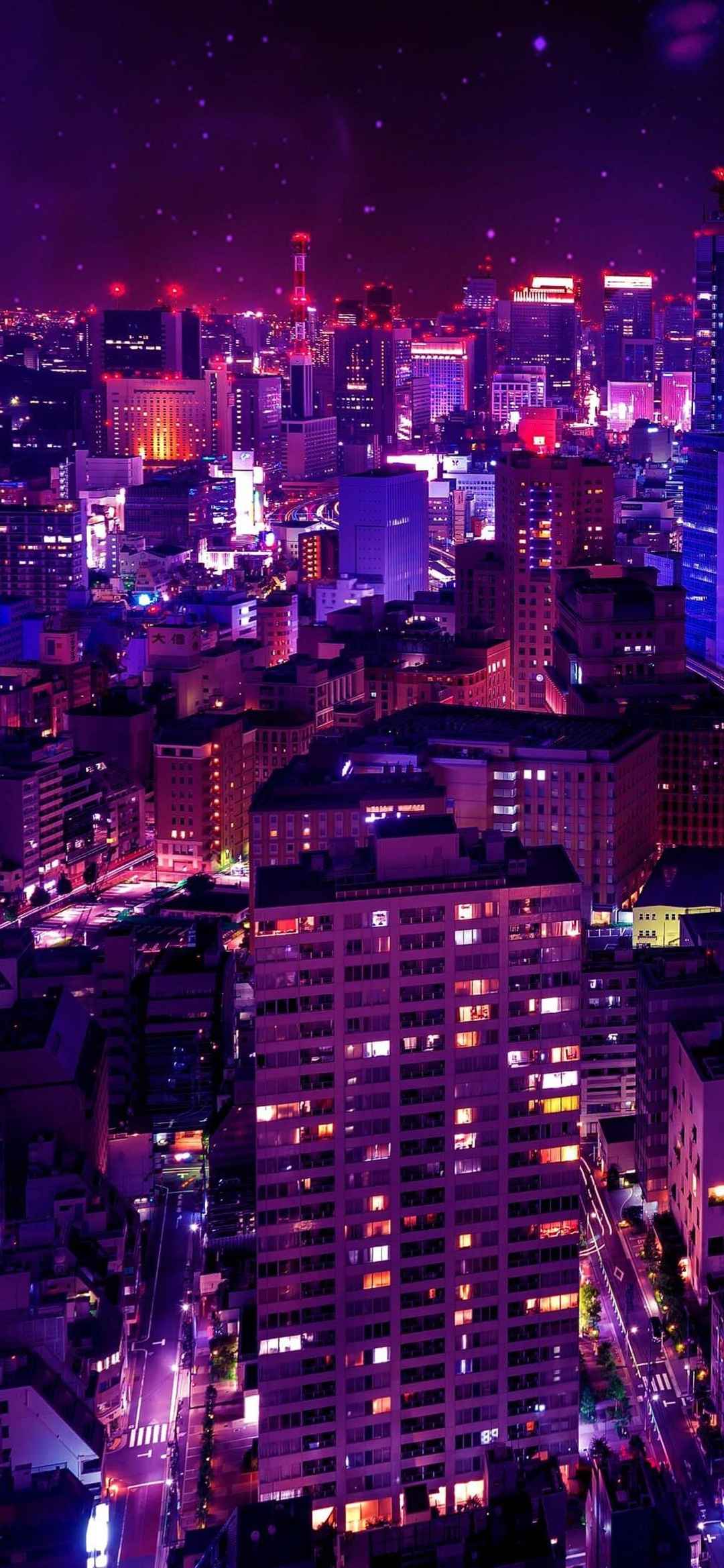 城市夜景摄影华为超清壁纸4k竖屏