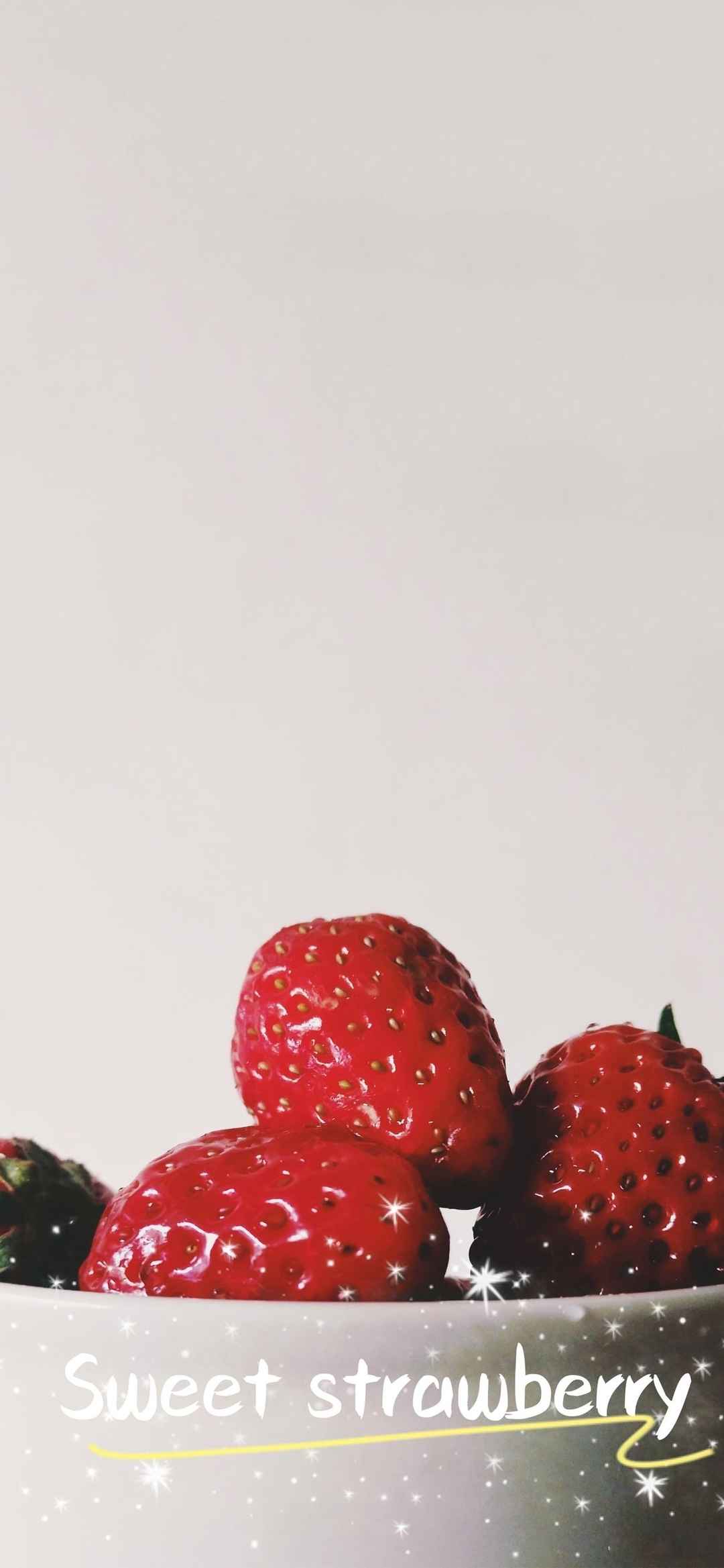 新鲜果蔬草莓美食诱惑高清手机壁纸