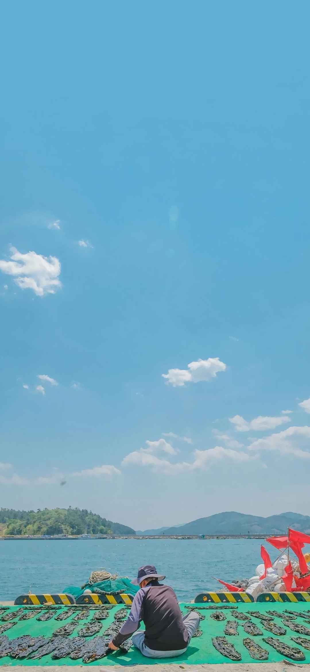 蓝天白云大自然美景手机壁纸