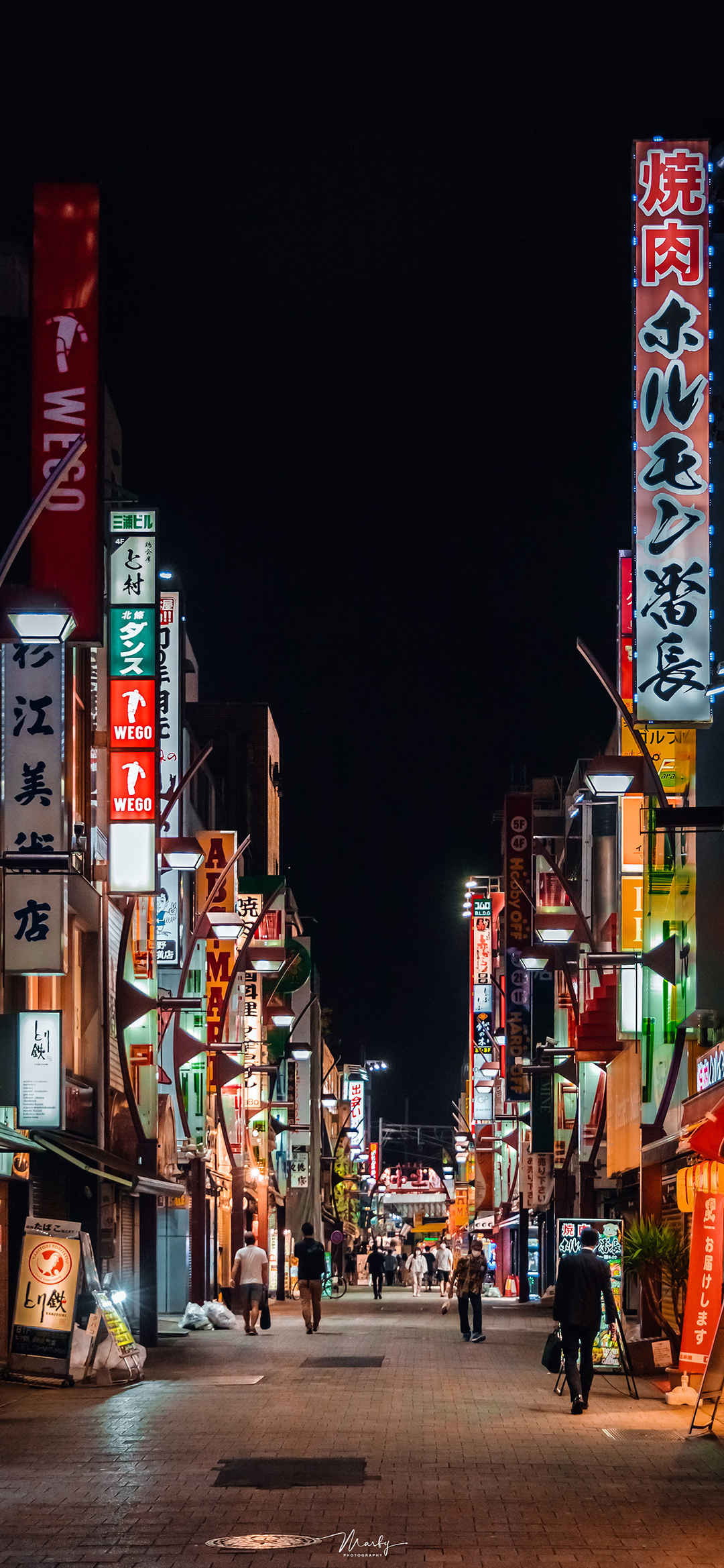 日本城市夜景图片手机壁纸-