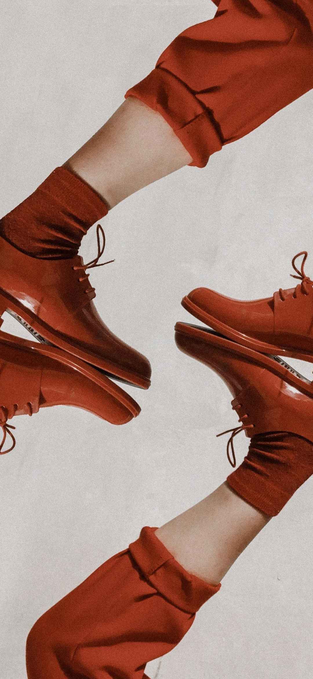 红色皮鞋艺术摄影图片