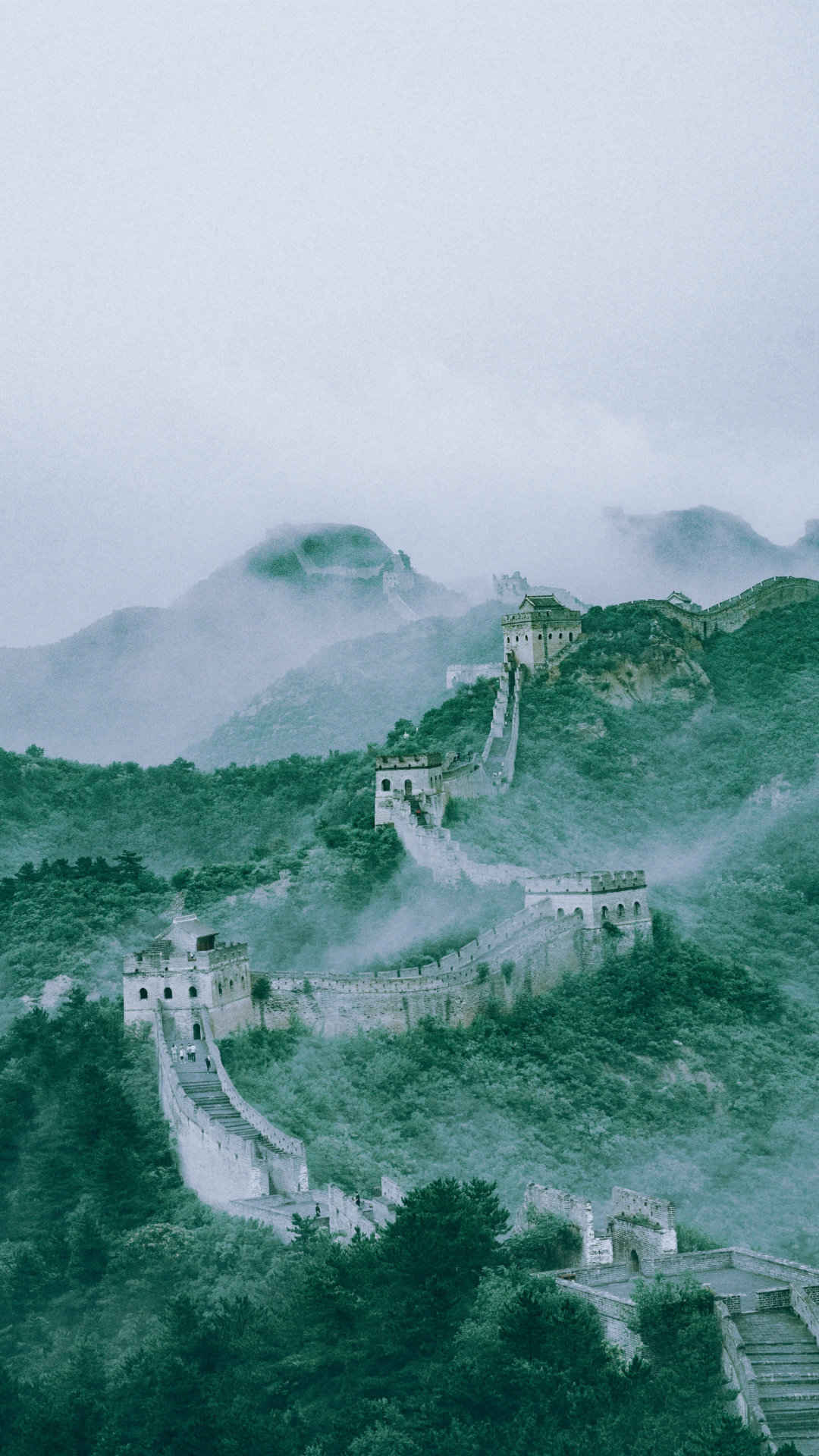 中国著名古建筑长城的风景手机壁纸