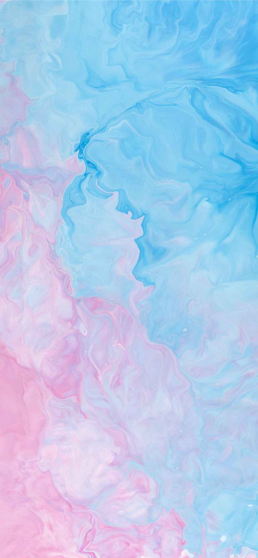 创意流动的粉蓝液体油彩-