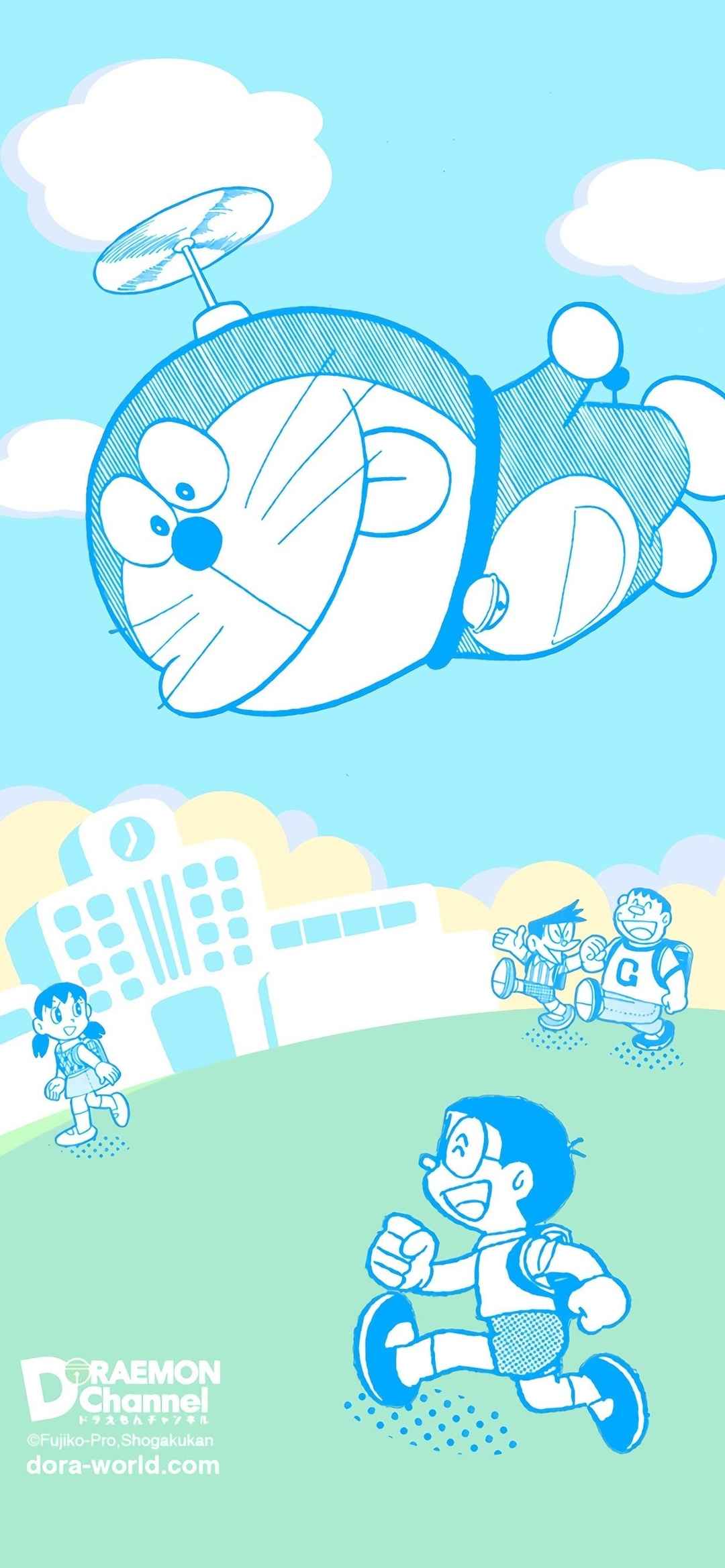 哆啦A梦蓝胖子卡通手机壁纸