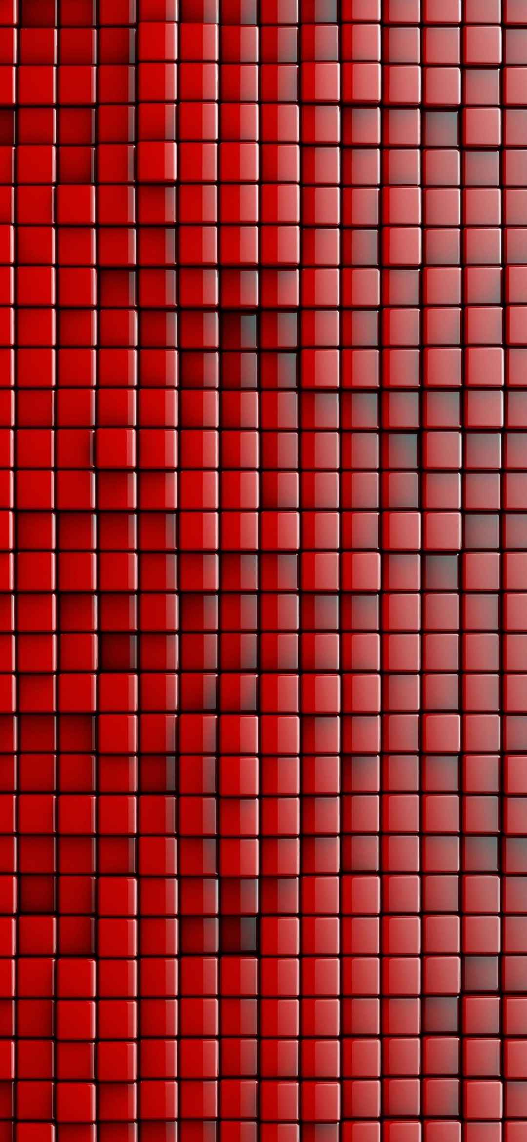 红色小方块抽象手机壁纸