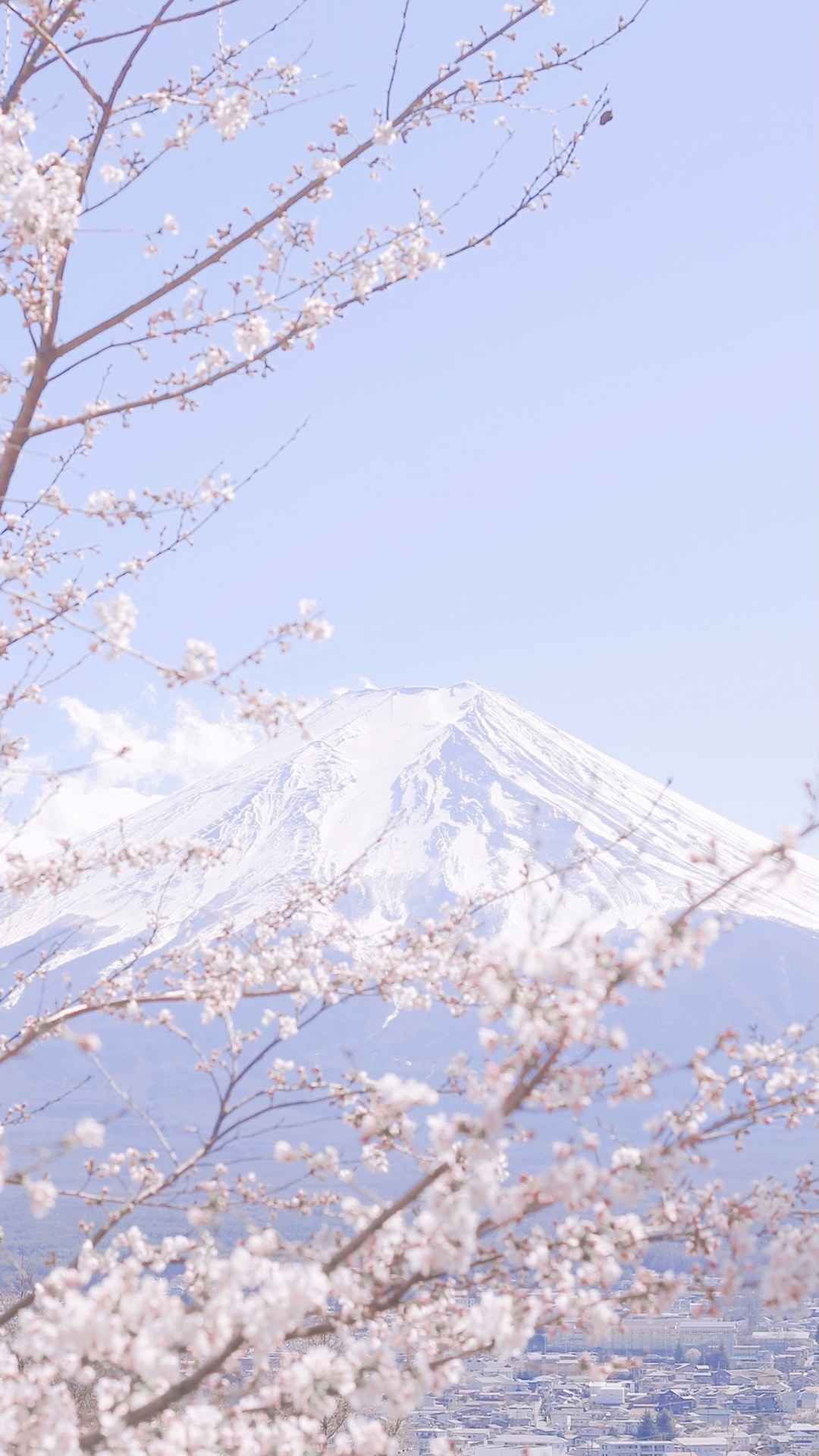 富士山优美迷人风光古韵淡雅图片-