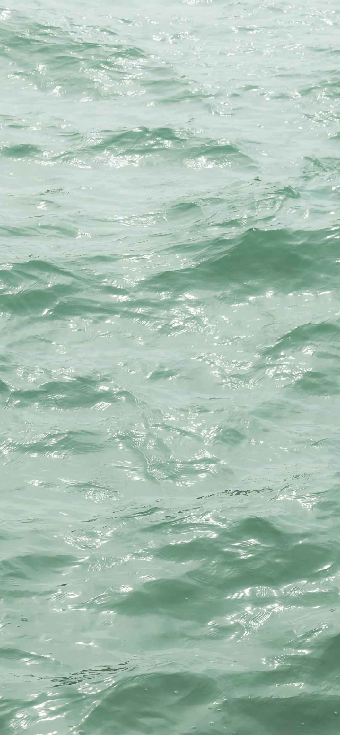 浅绿色大海风景图片手机壁纸