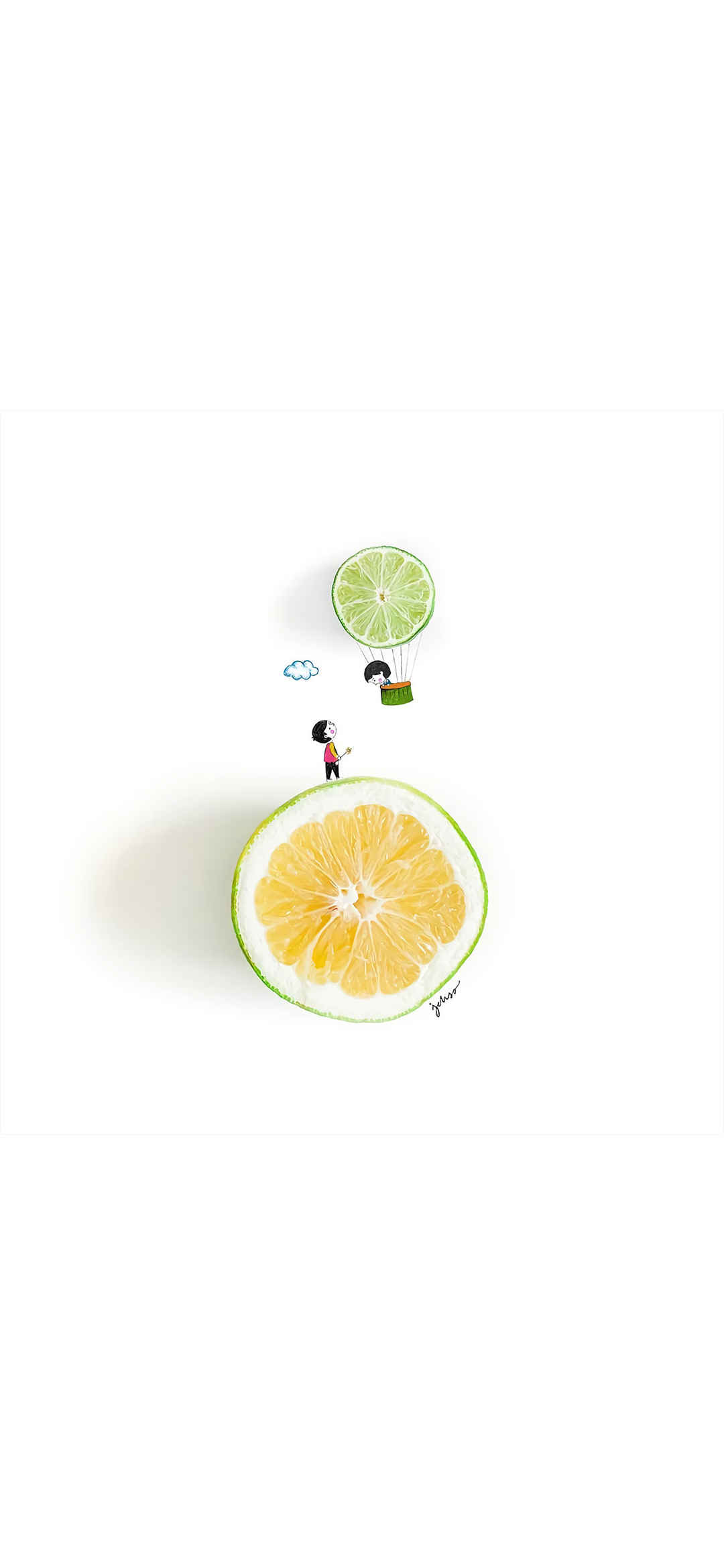创意柠檬高清图片手机壁纸