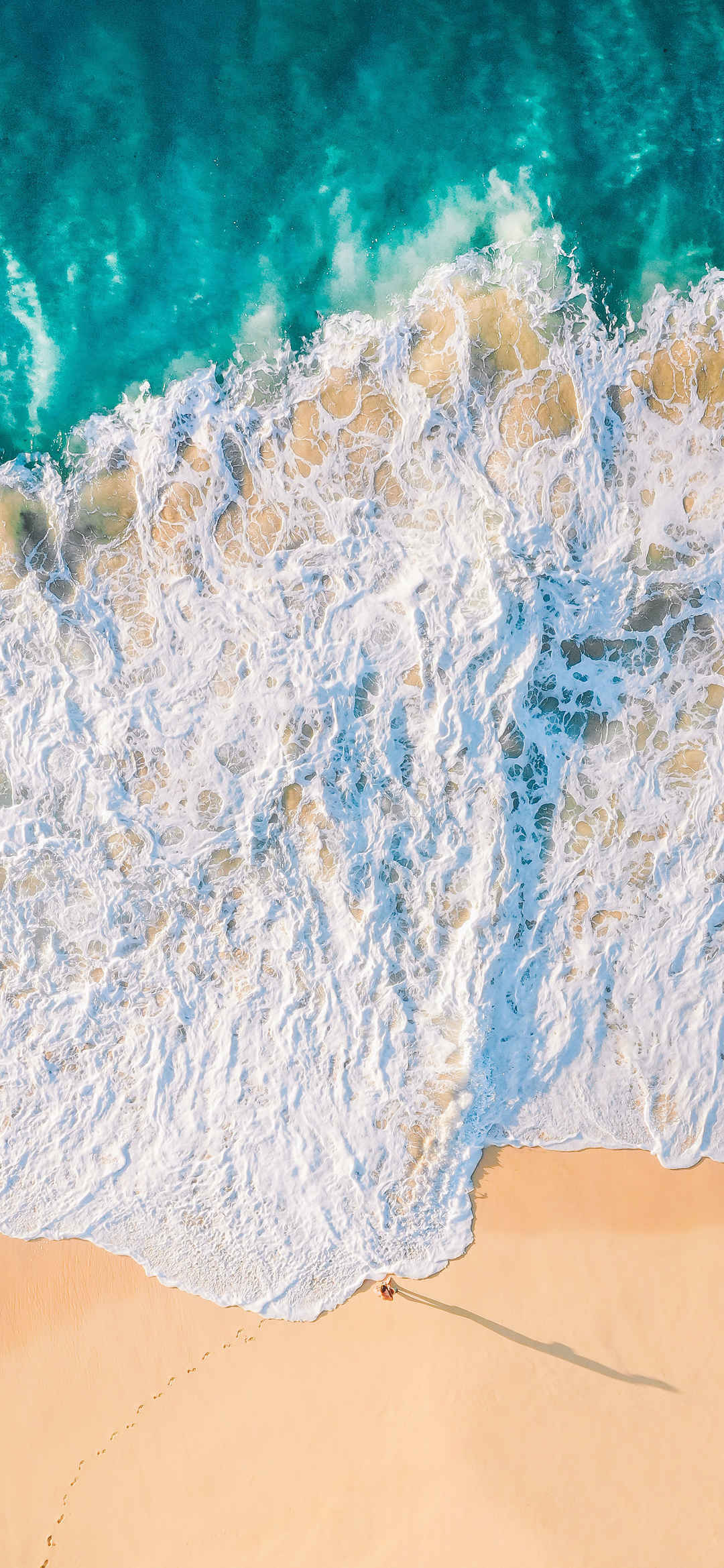 俯瞰下的海洋世界最美手机壁纸小清新-