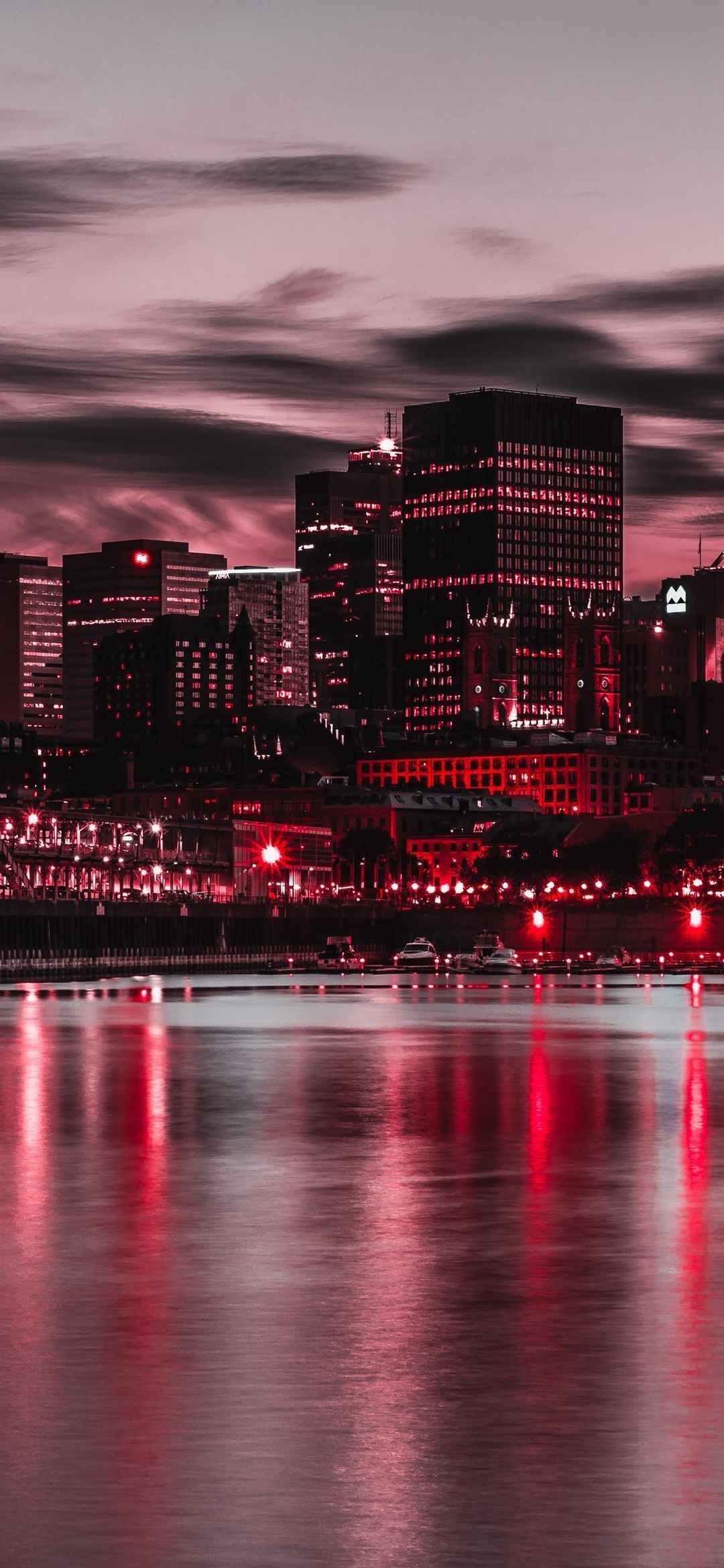 高清夜晚城市风景图片手机壁纸