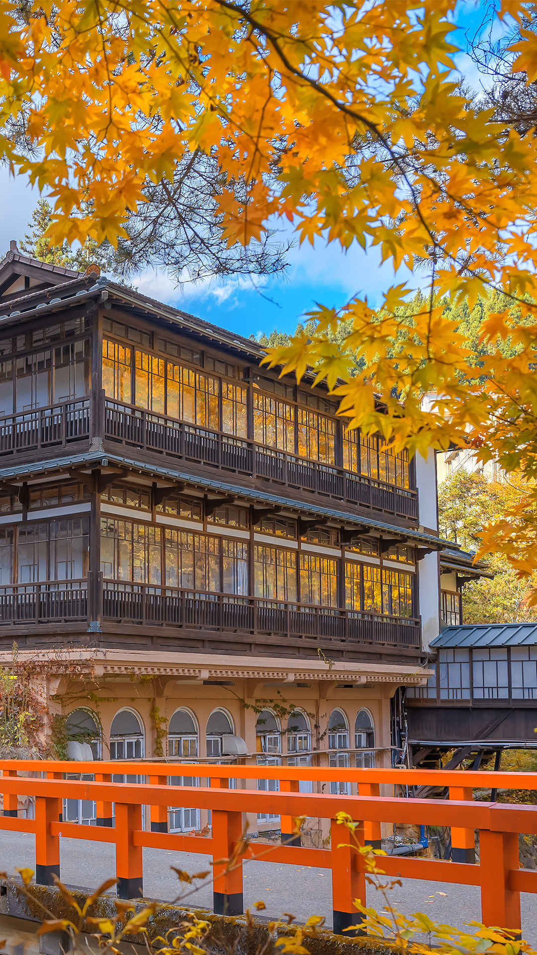 日本古典建筑唯美风景手机壁纸-