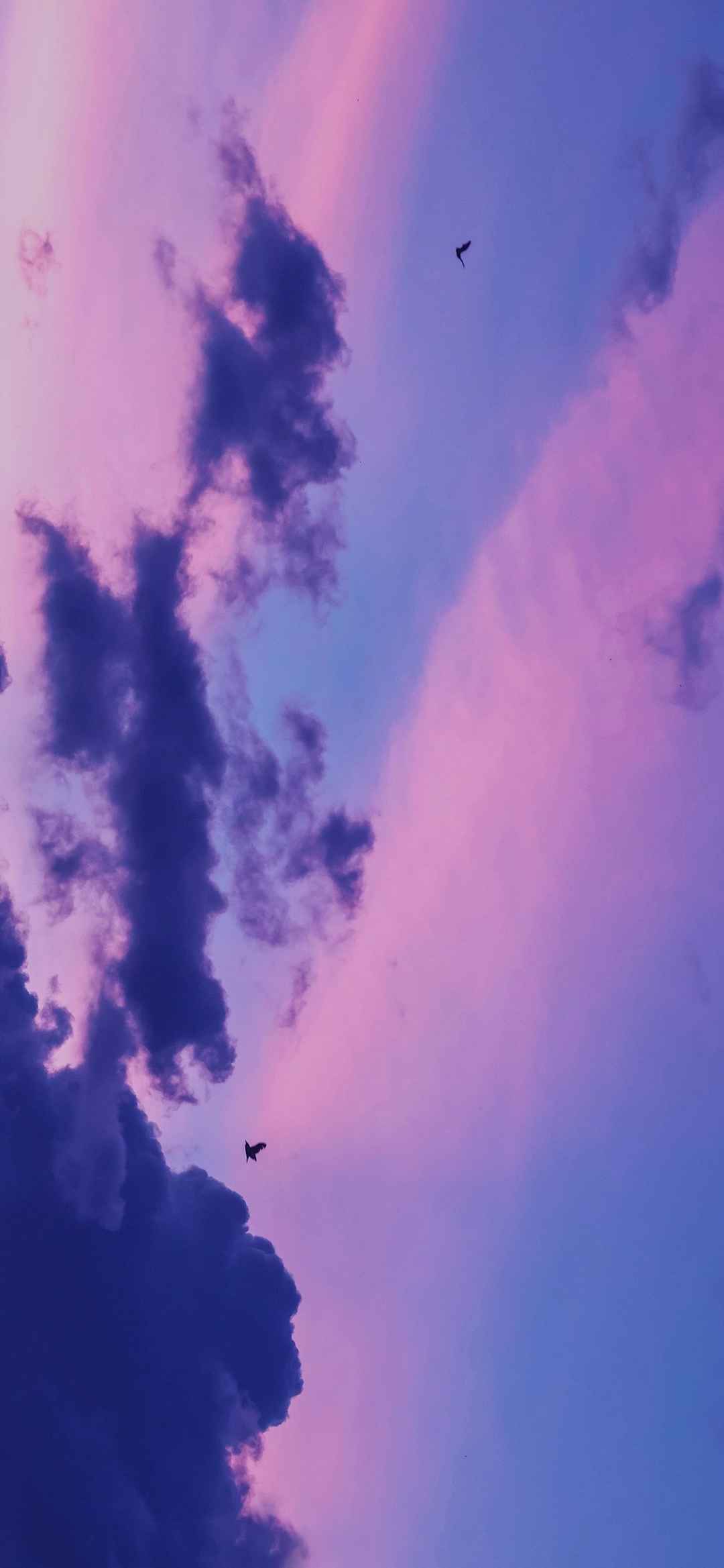 唯美紫色天空风景手机壁纸-