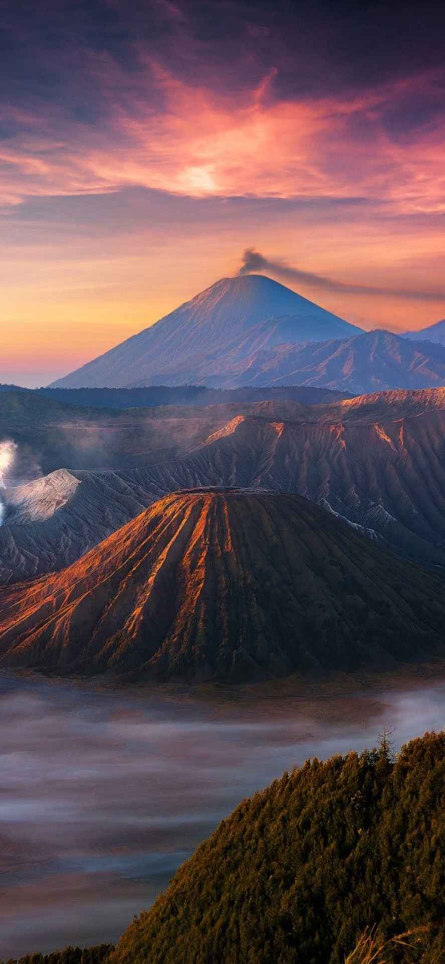 绝美火山最美手机壁纸风景-