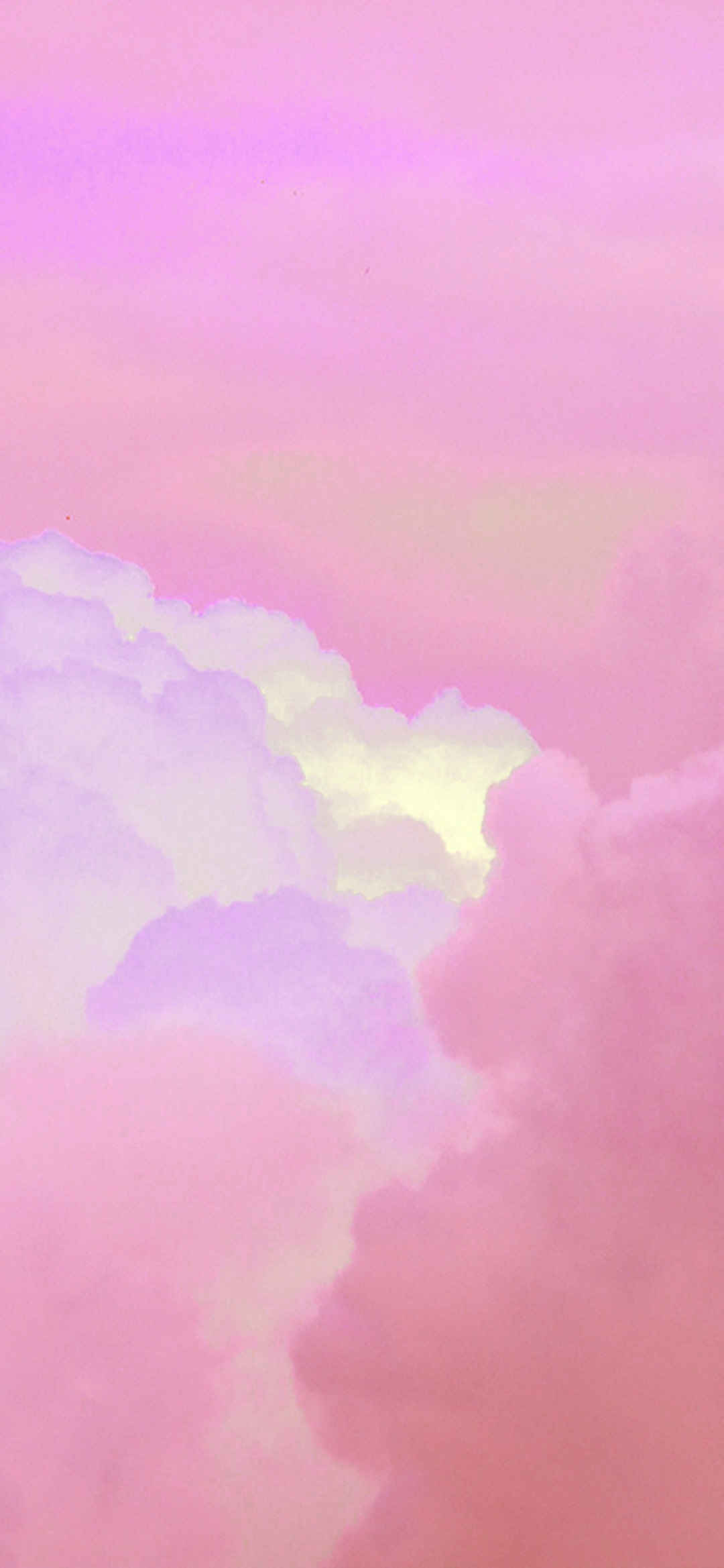 粉色的天空云彩唯美手机壁纸-