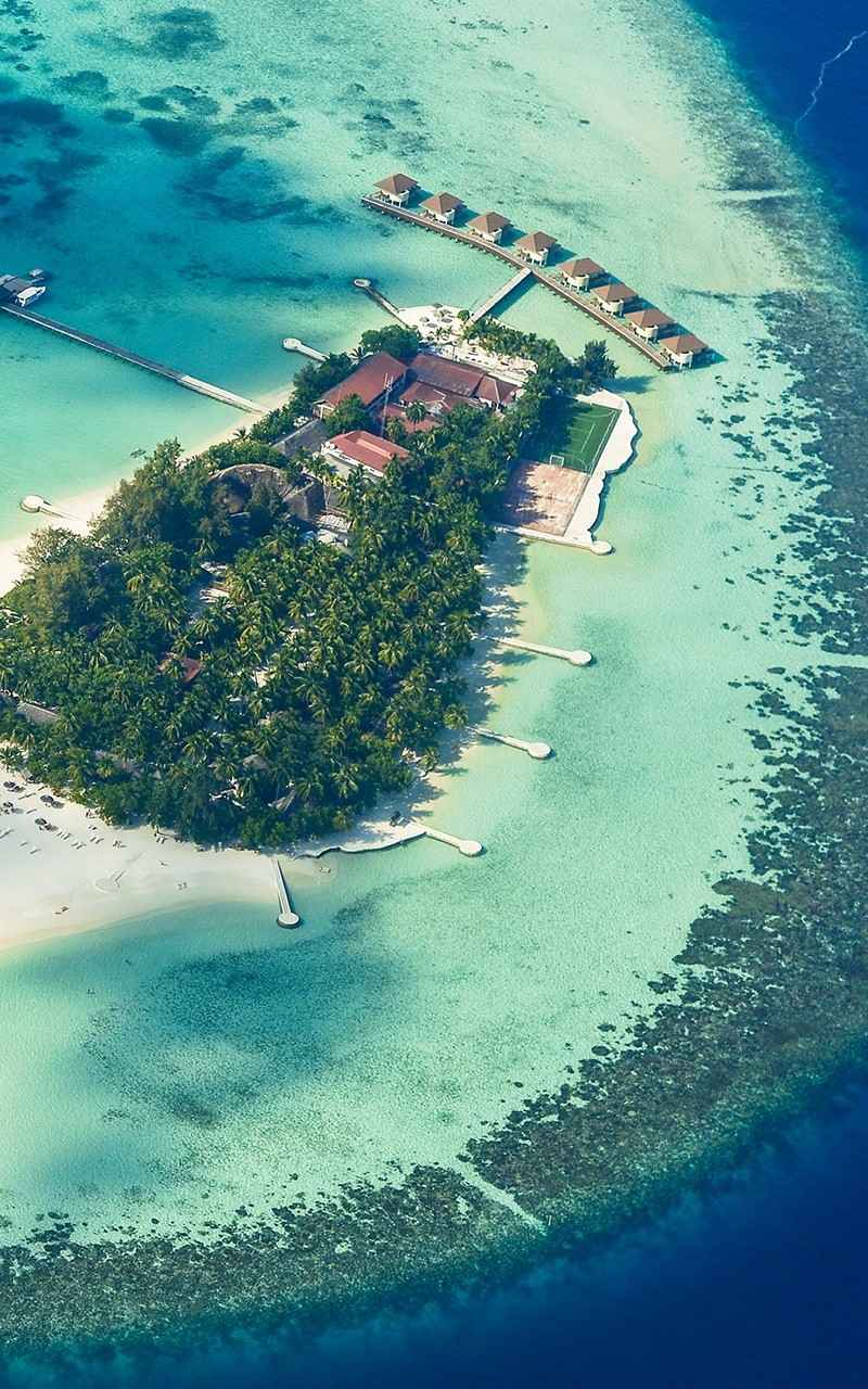 美不胜收的千岛之国马尔代夫手机壁纸-