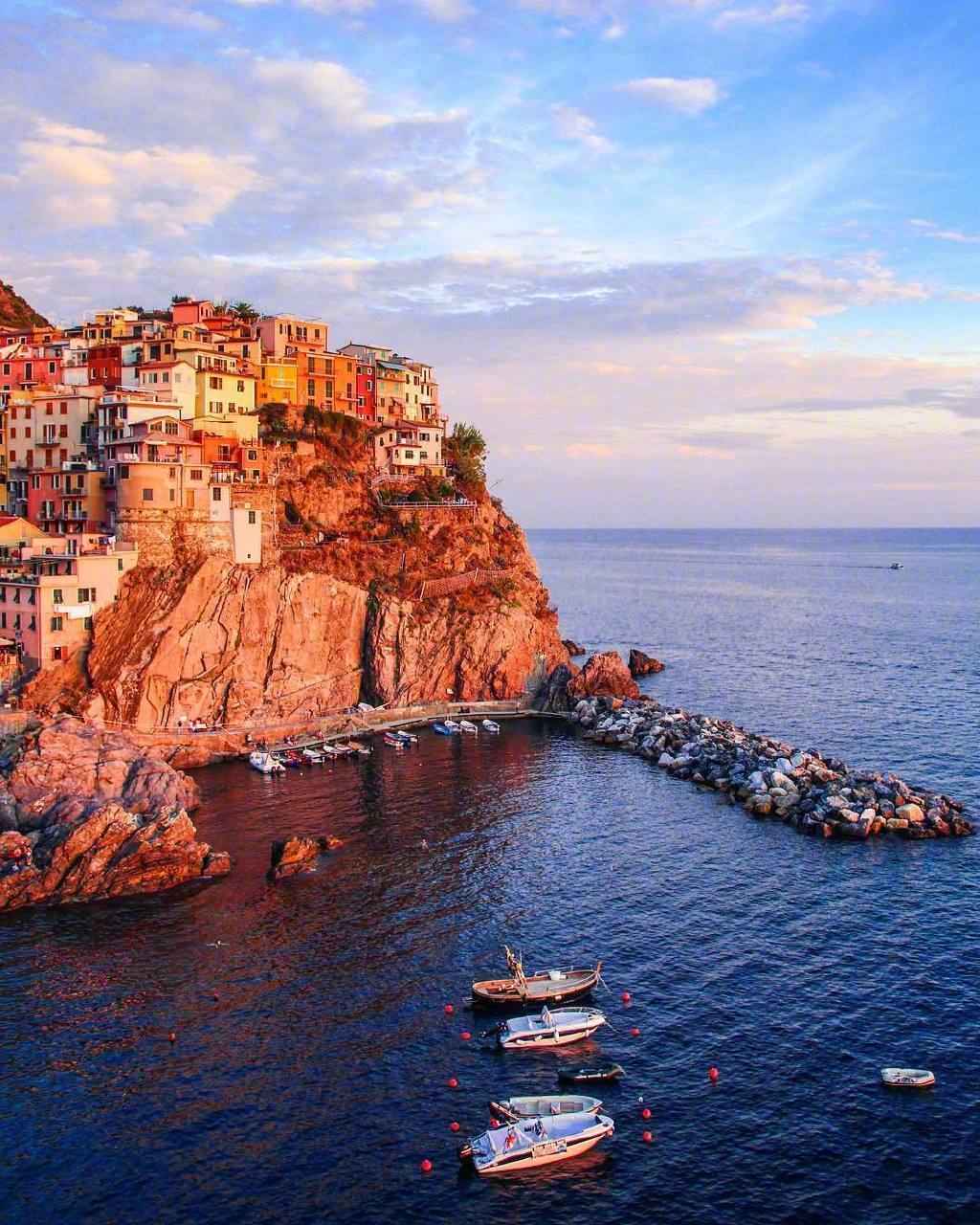 意大利海边小镇美丽风光-