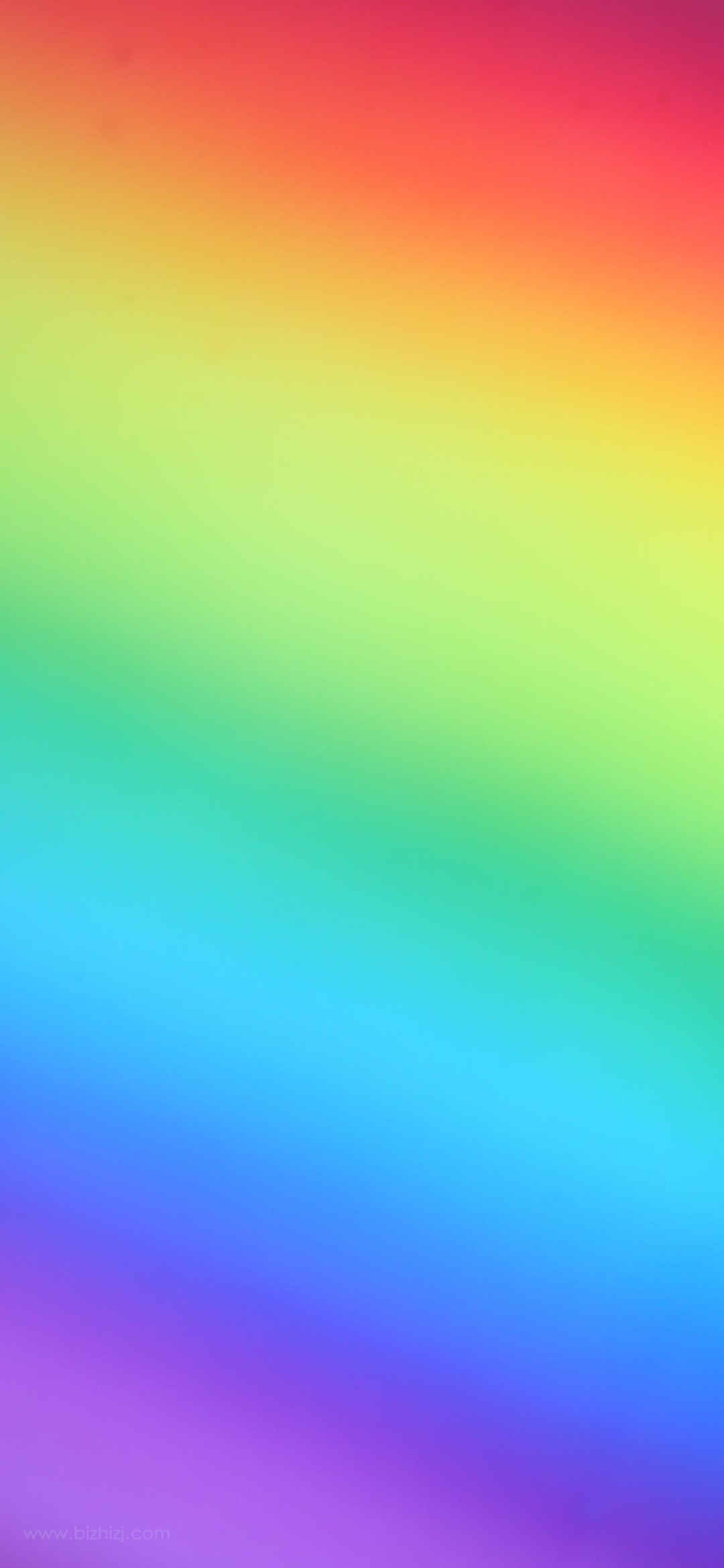 高清全屏4k七色彩虹锁屏壁纸-