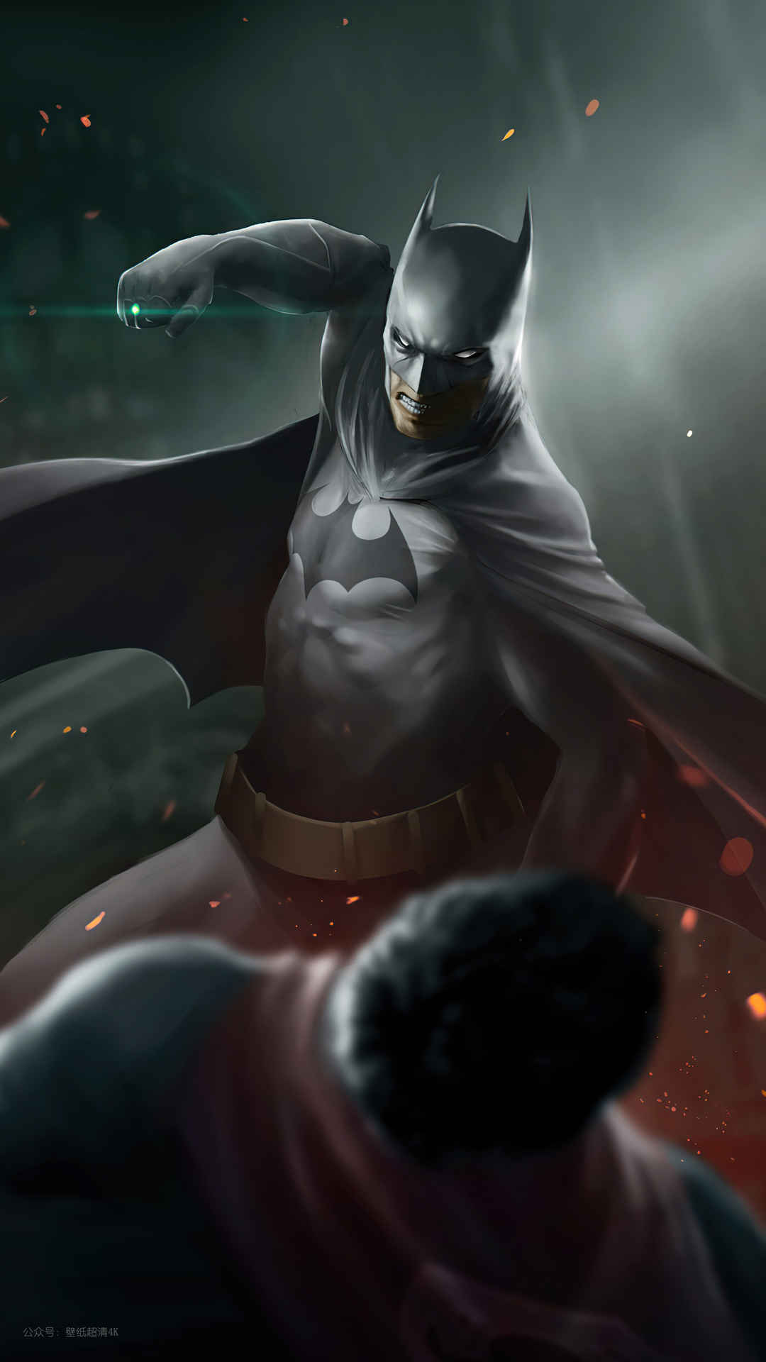 蝙蝠侠战超人手机壁纸