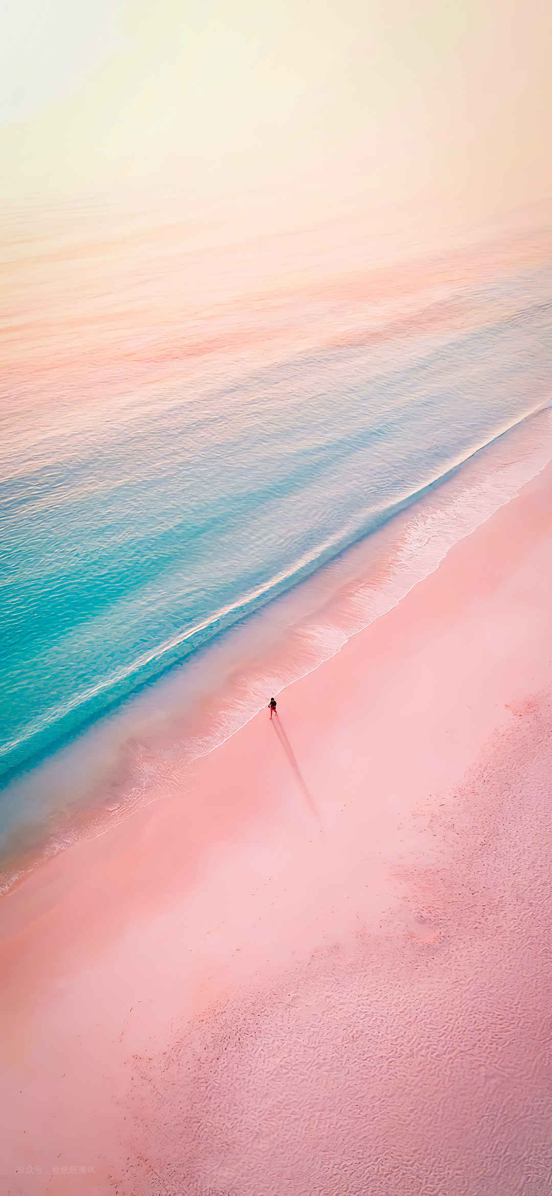 粉色海滩手机壁纸-