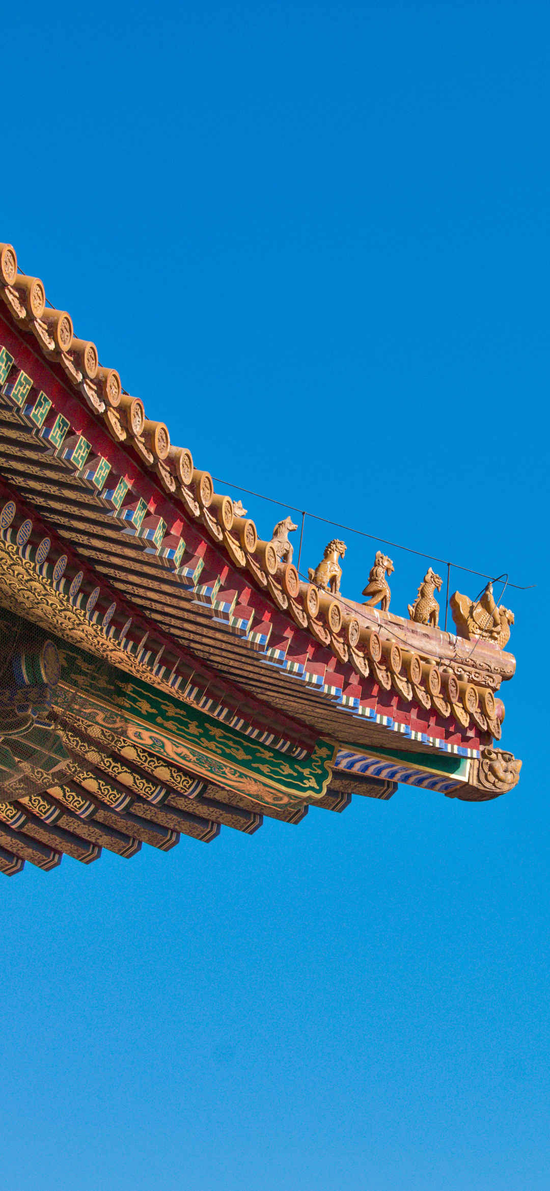 北京故宫天坛房檐雕栏风景壁纸