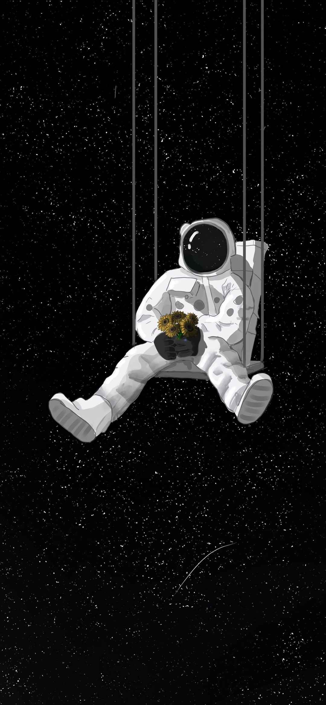 宇航员荡秋千Q版图片