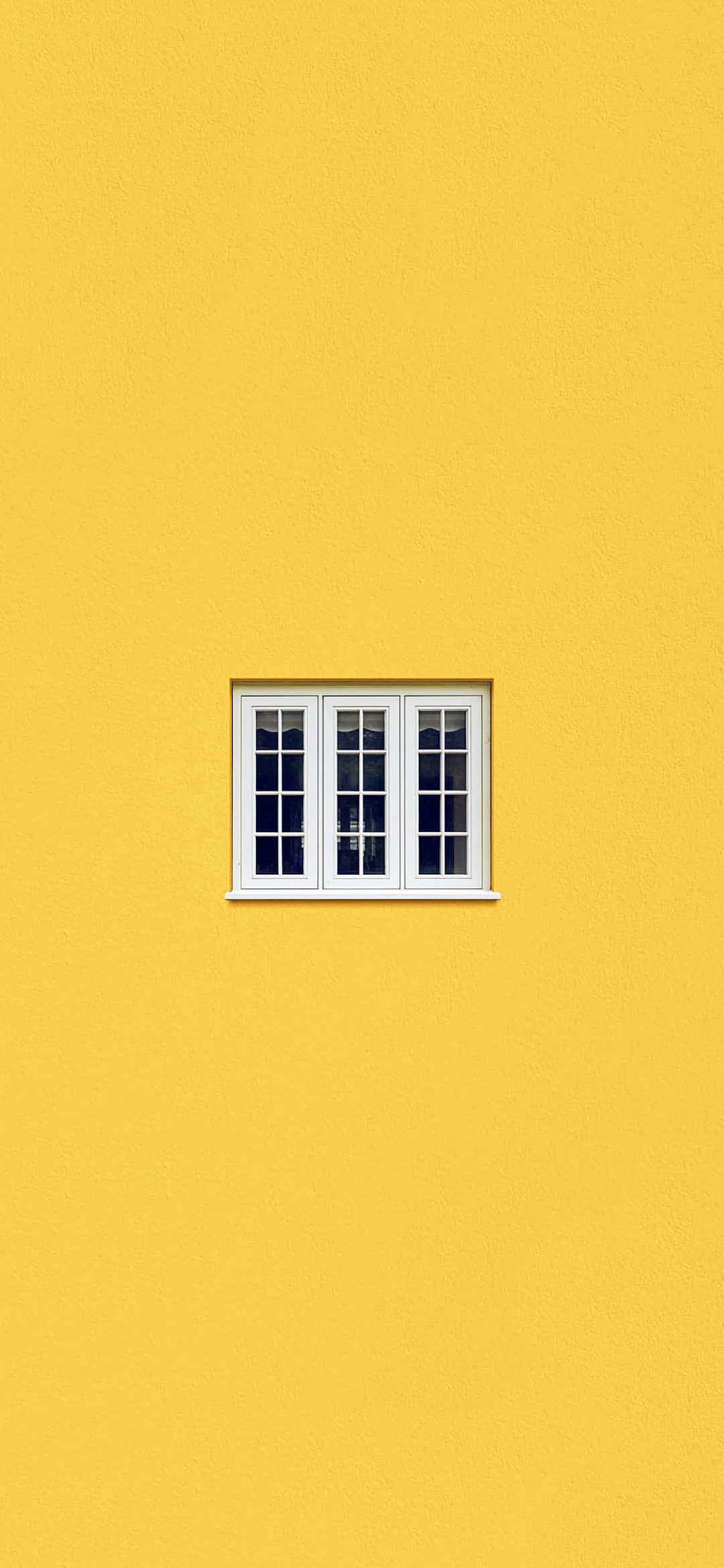 极简黄色窗口创意质感壁纸-