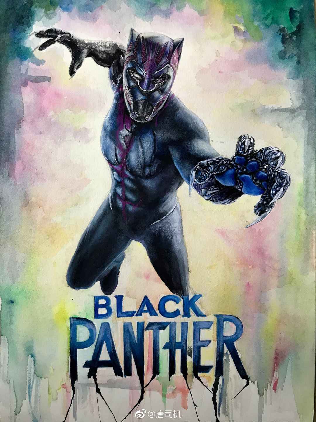 漫威超级英雄电影《黑豹》海报封面超酷手机壁纸-