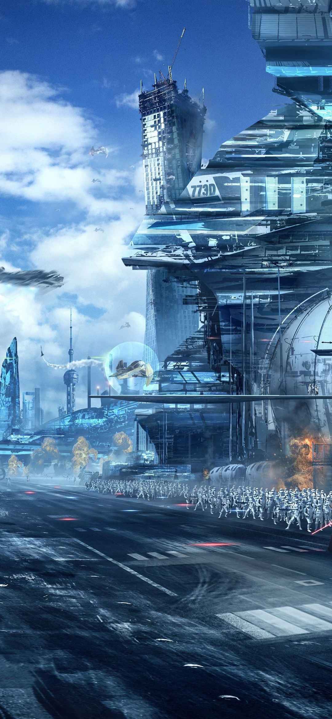 经典好莱坞科幻巨制星球大战帅气海报手机壁纸-