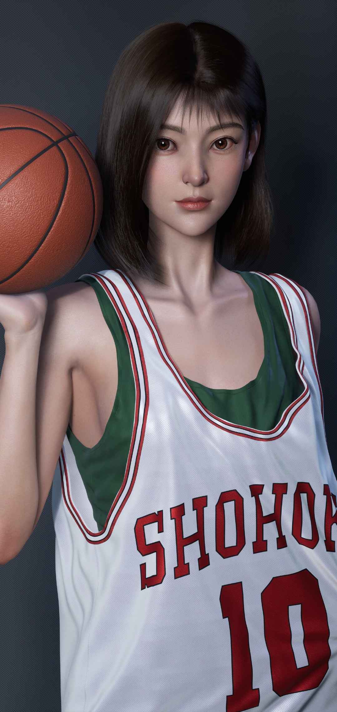 球衣CG美女性篮球壁纸