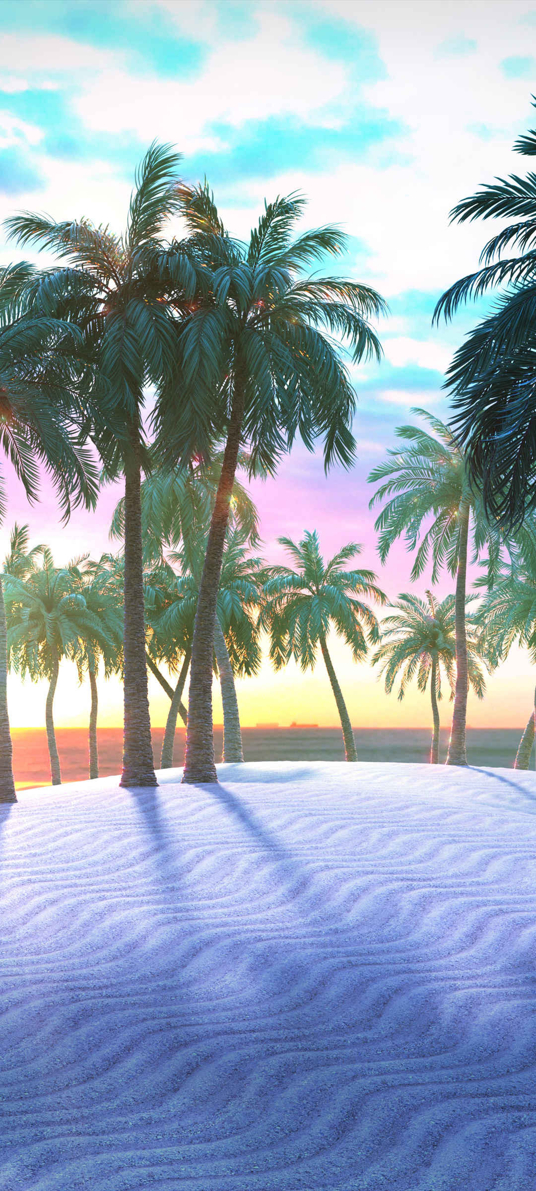 椰子树风景手机壁纸图片