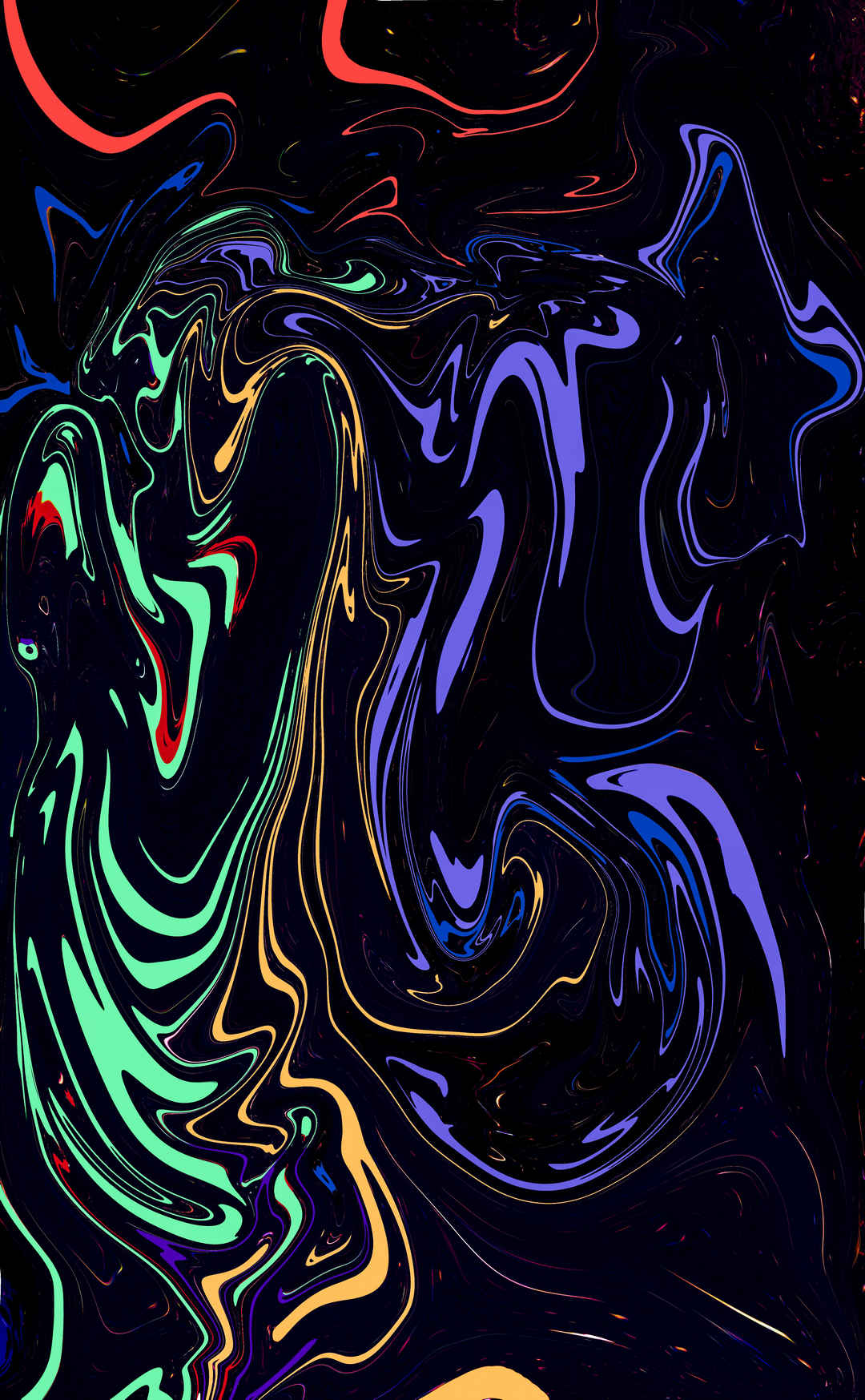 彩色 抽象 流体 艺术 背景手机壁纸-