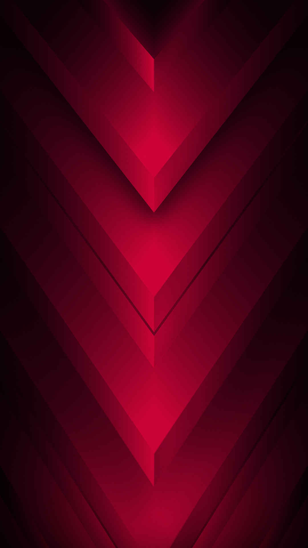 三角形几何手机红色壁纸-