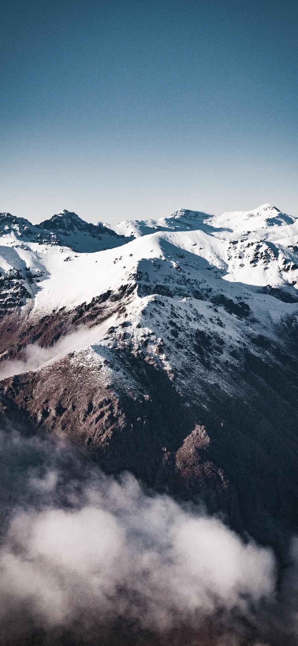 雪山山峰唯美风景手机壁纸，雪山绝顶美景永远看不完！-