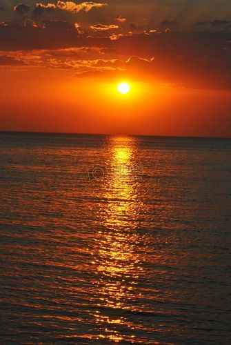 唯美的海滩摄影，夕阳照射的大海海面等风景壁纸合集套图1