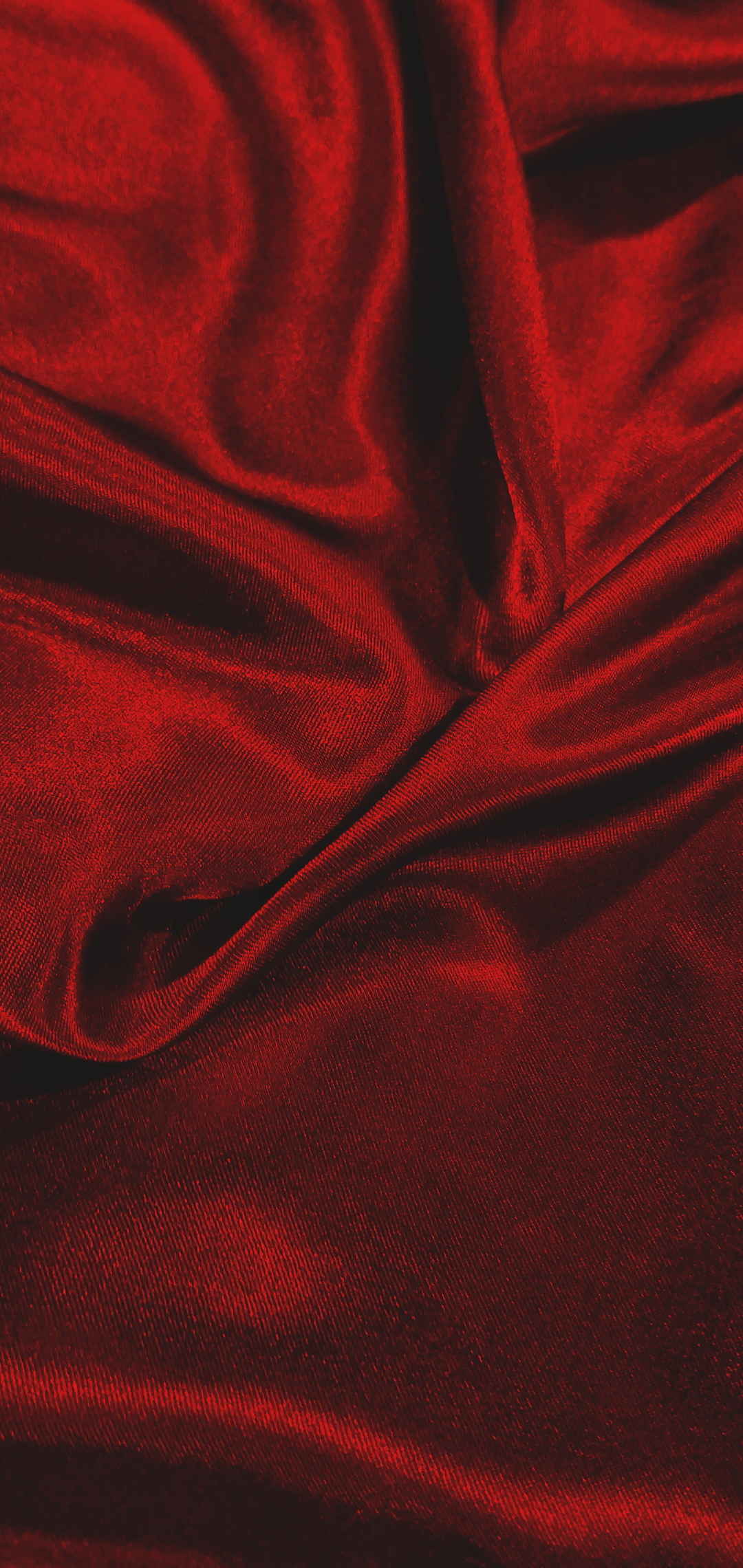 红色褶皱布料纹理