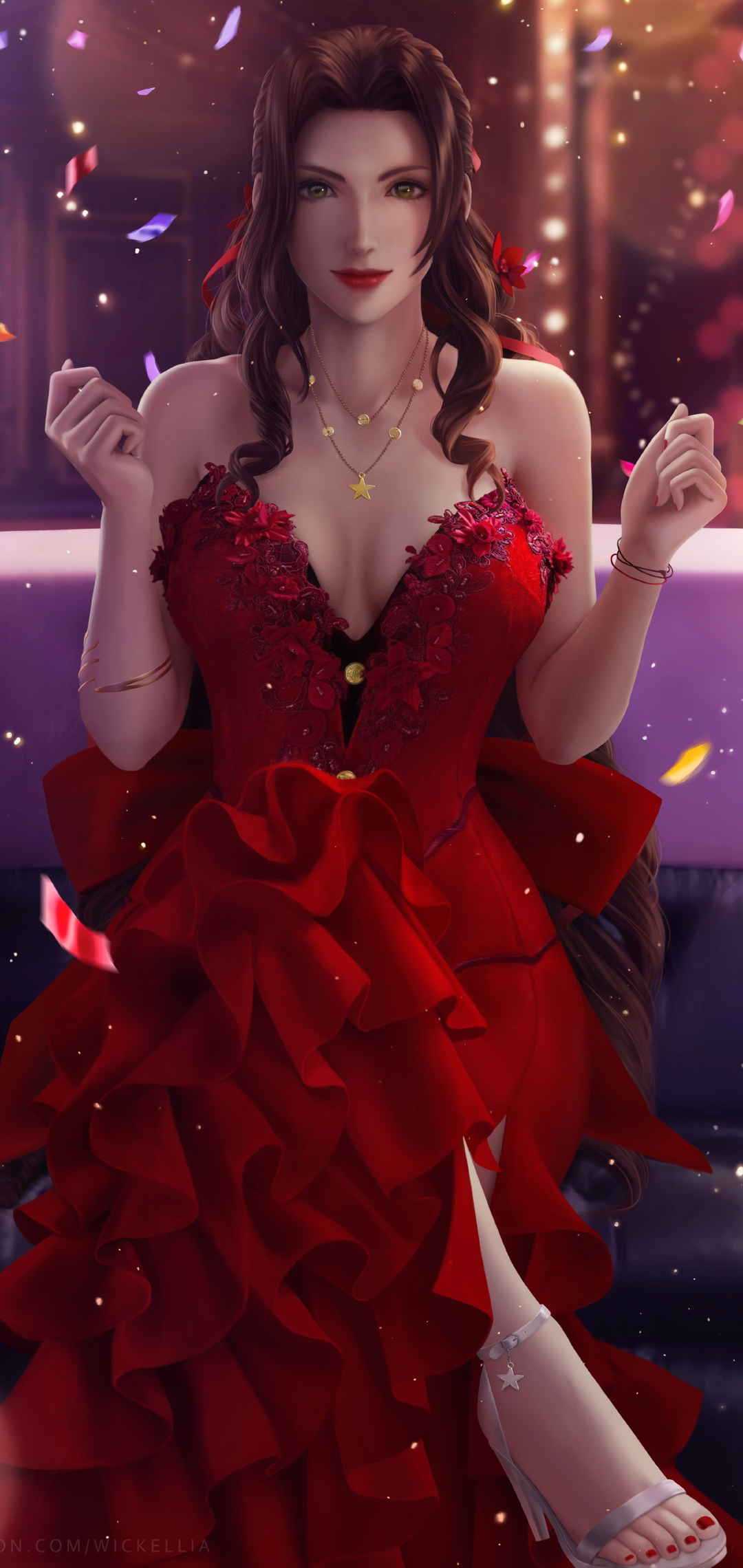 最终幻想7艾瑞丝aeris 红色新娘